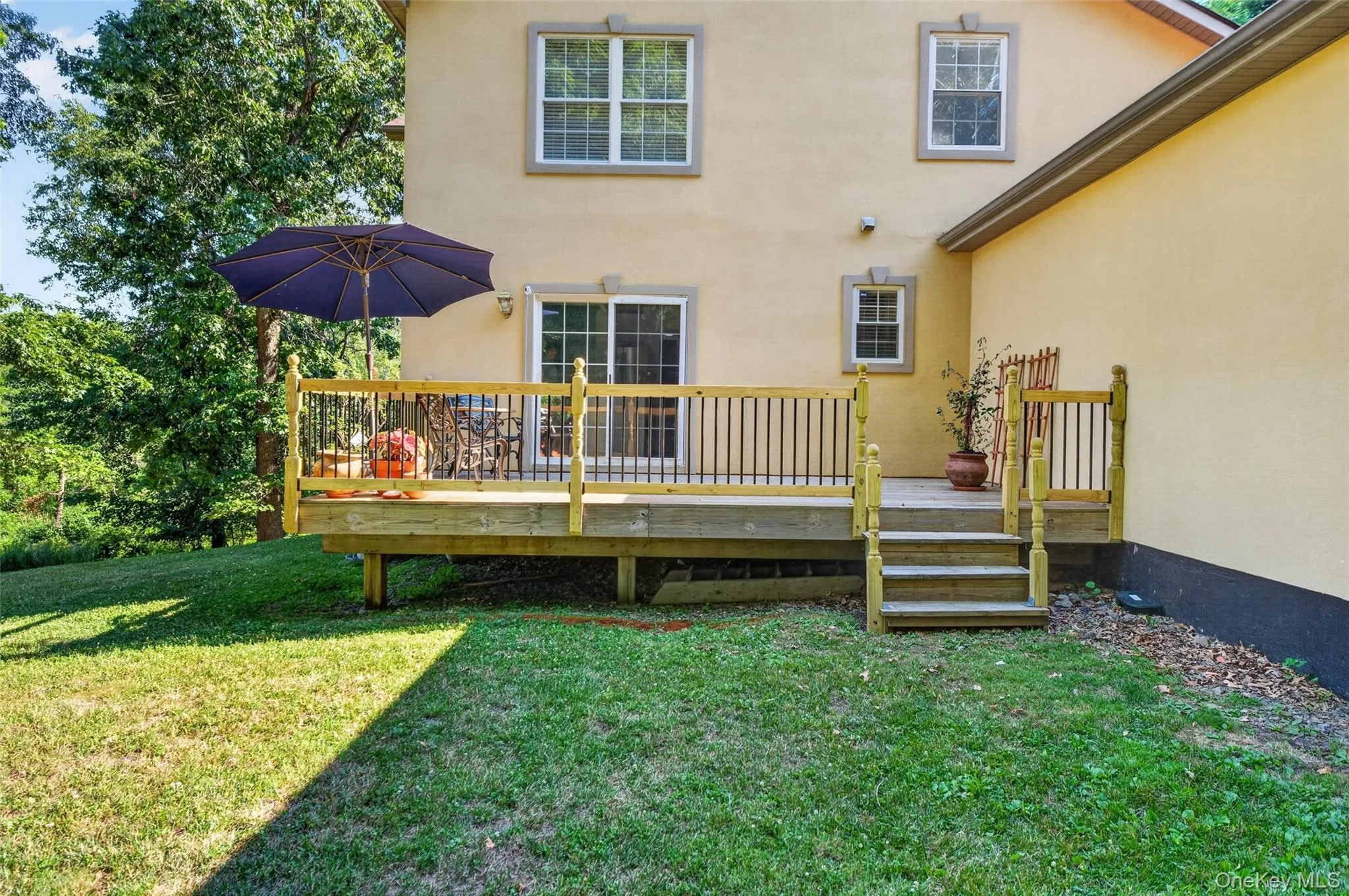 Deck off of kitchen Deck off of kitchen