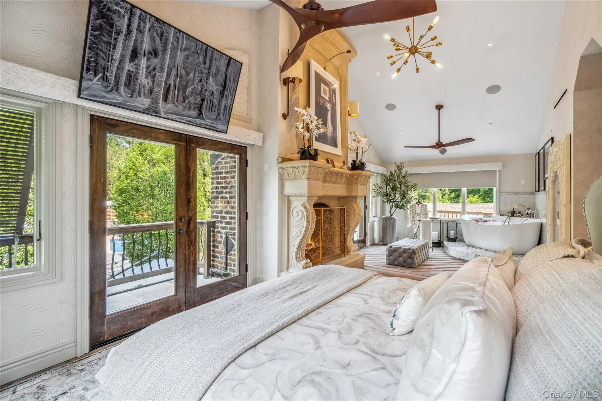 Primary bedroom is your enormous retreat with two walk-in closets and two primary bathrooms Primary bedroom is your enormous retreat with two walk-in closets and two primary bathrooms