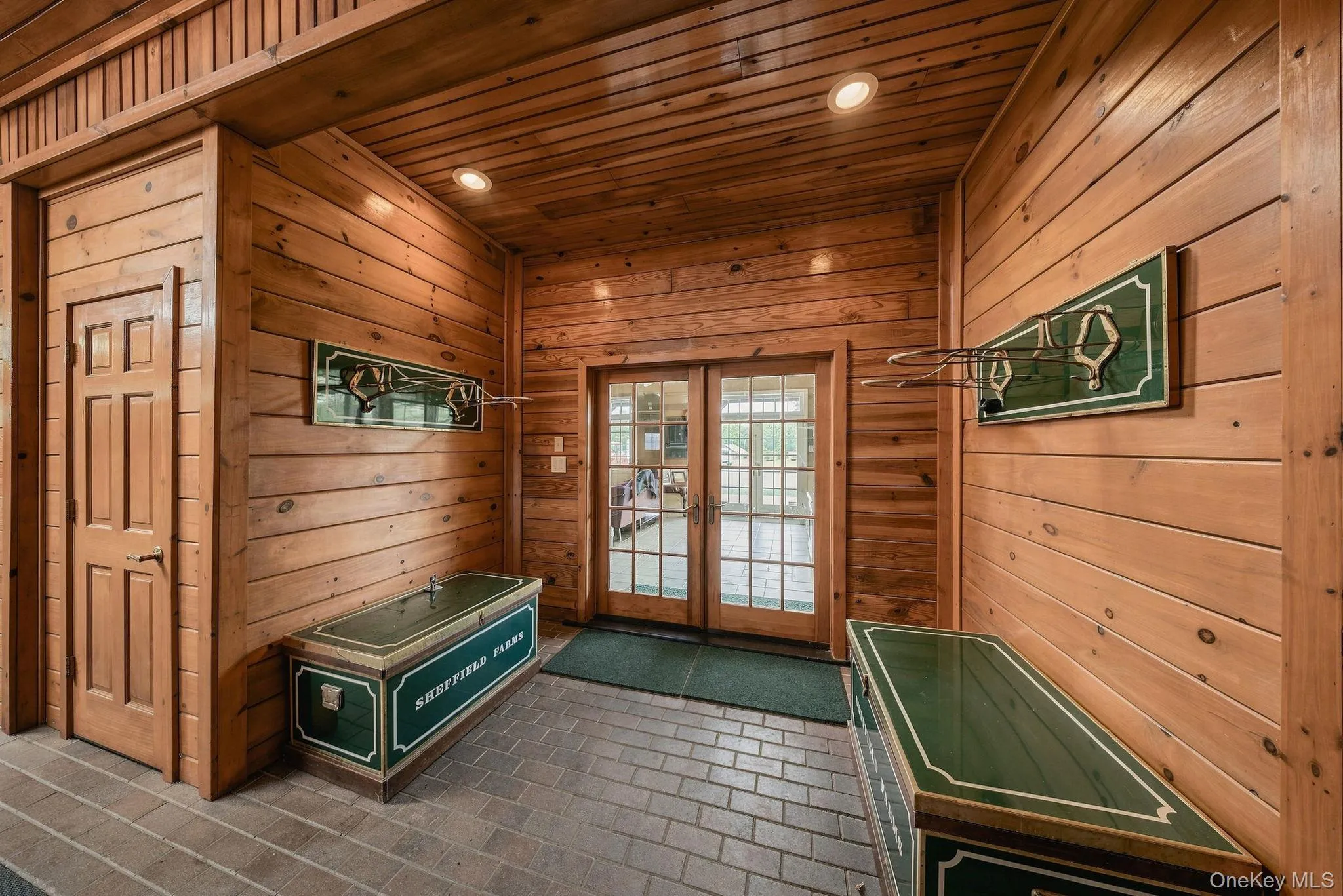 A view of the main barn showing the entrance to the lounge. A view of the main barn showing the entrance to the lounge.
