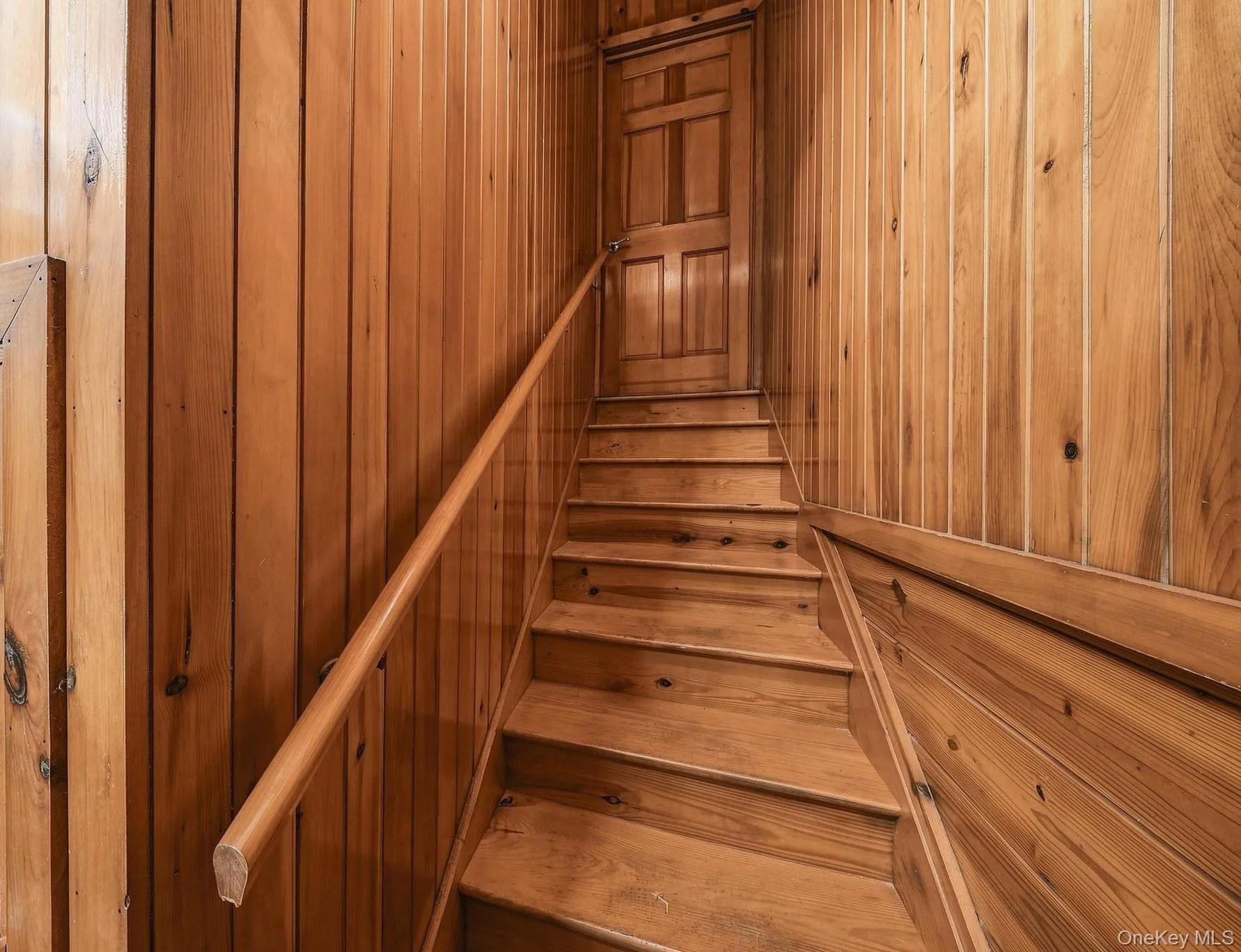 Stairwell leading to the hayloft Stairwell leading to the hayloft