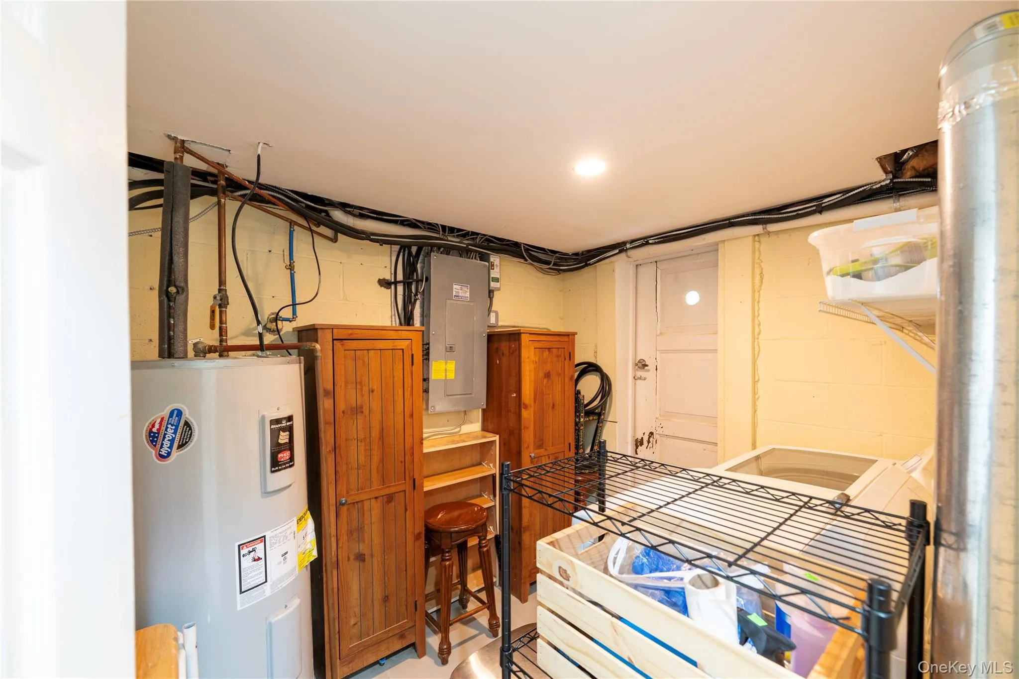 Laundry room with mechanicals Laundry room with mechanicals