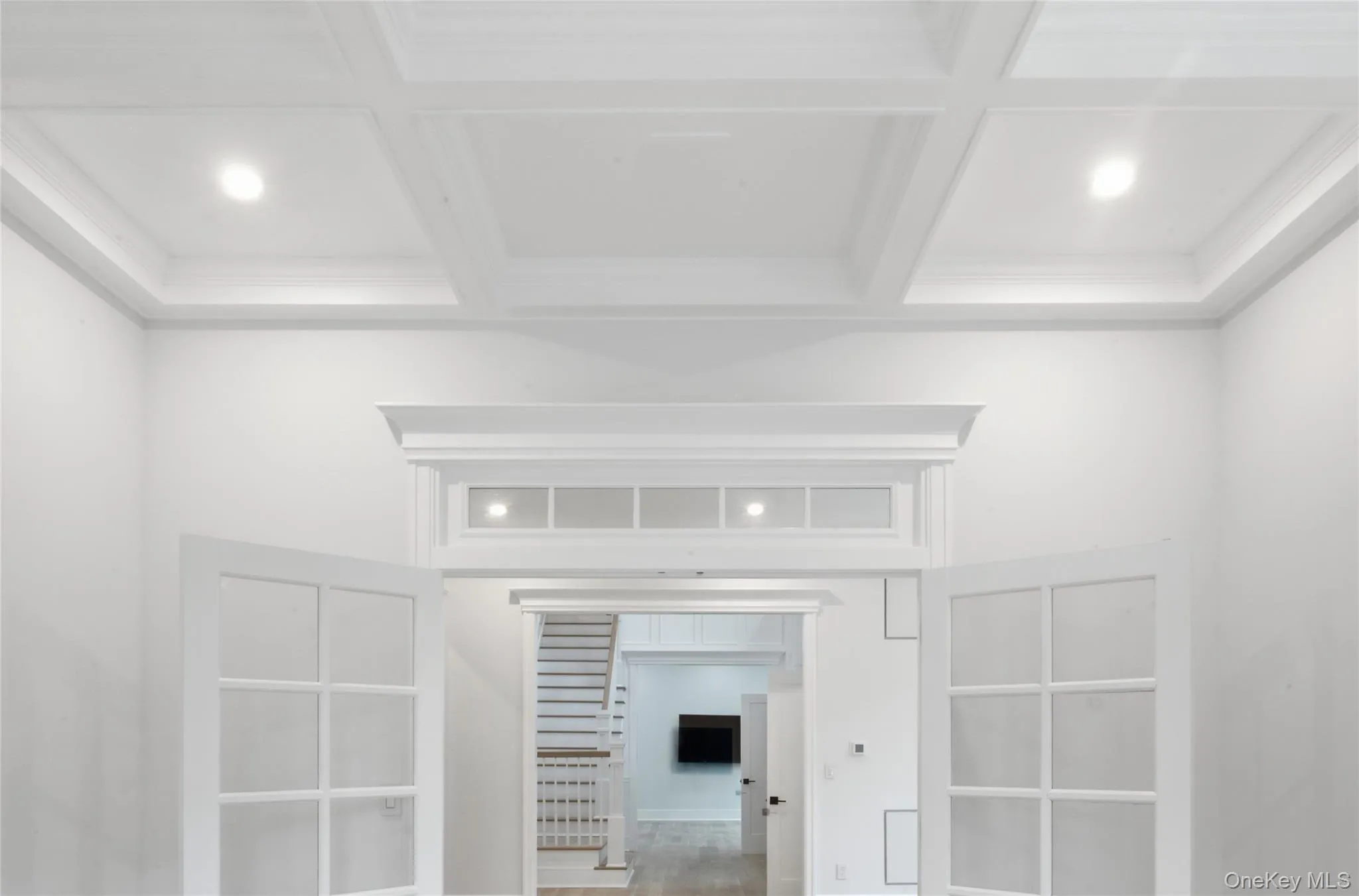 Office Entrance and Coffered Ceiling Office Entrance and Coffered Ceiling