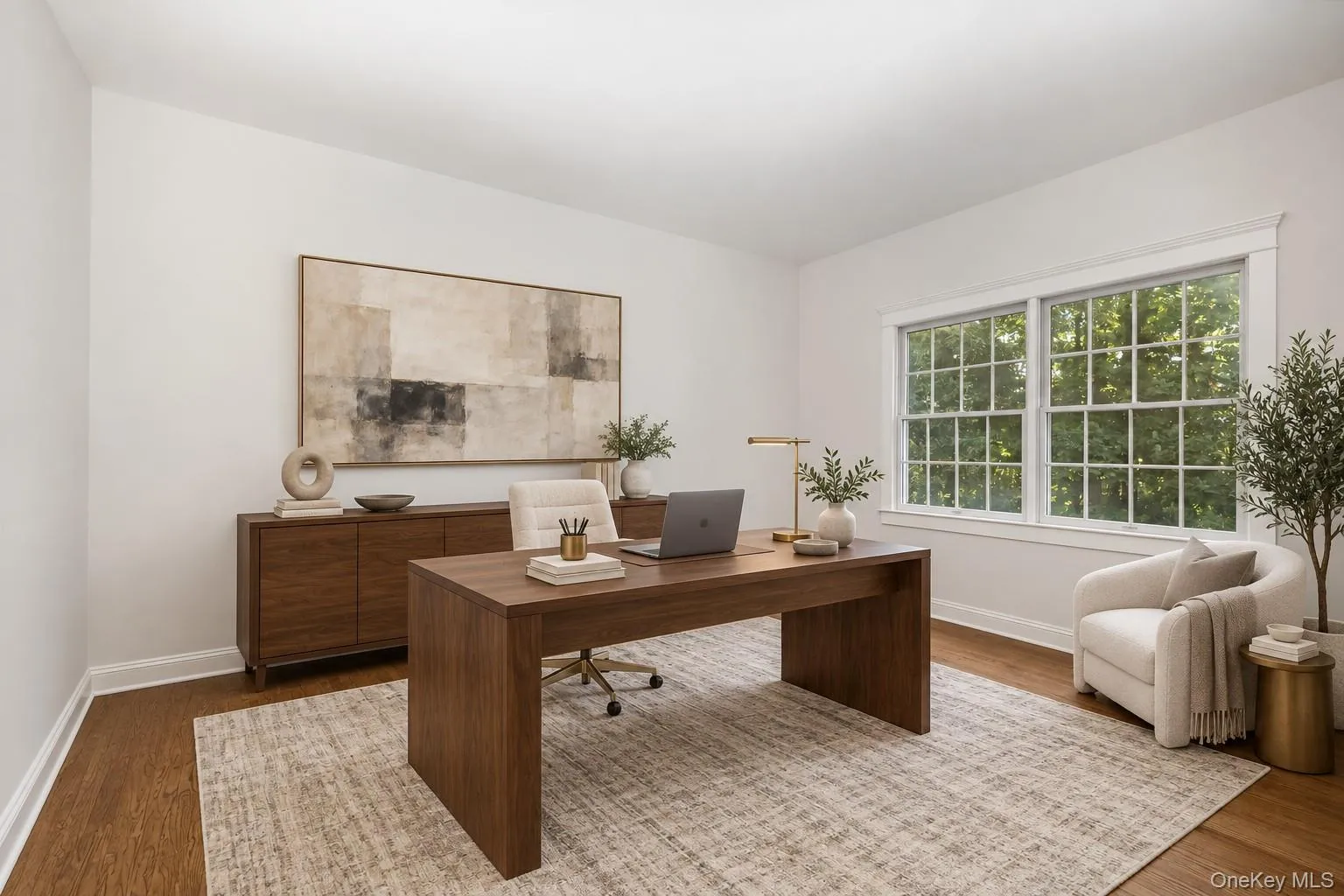 Virtually staged office. The office is currently being used as the playroom. It is great space for your home office. Virtually staged office. The office is currently being used as the playroom. It is great space for your home office.