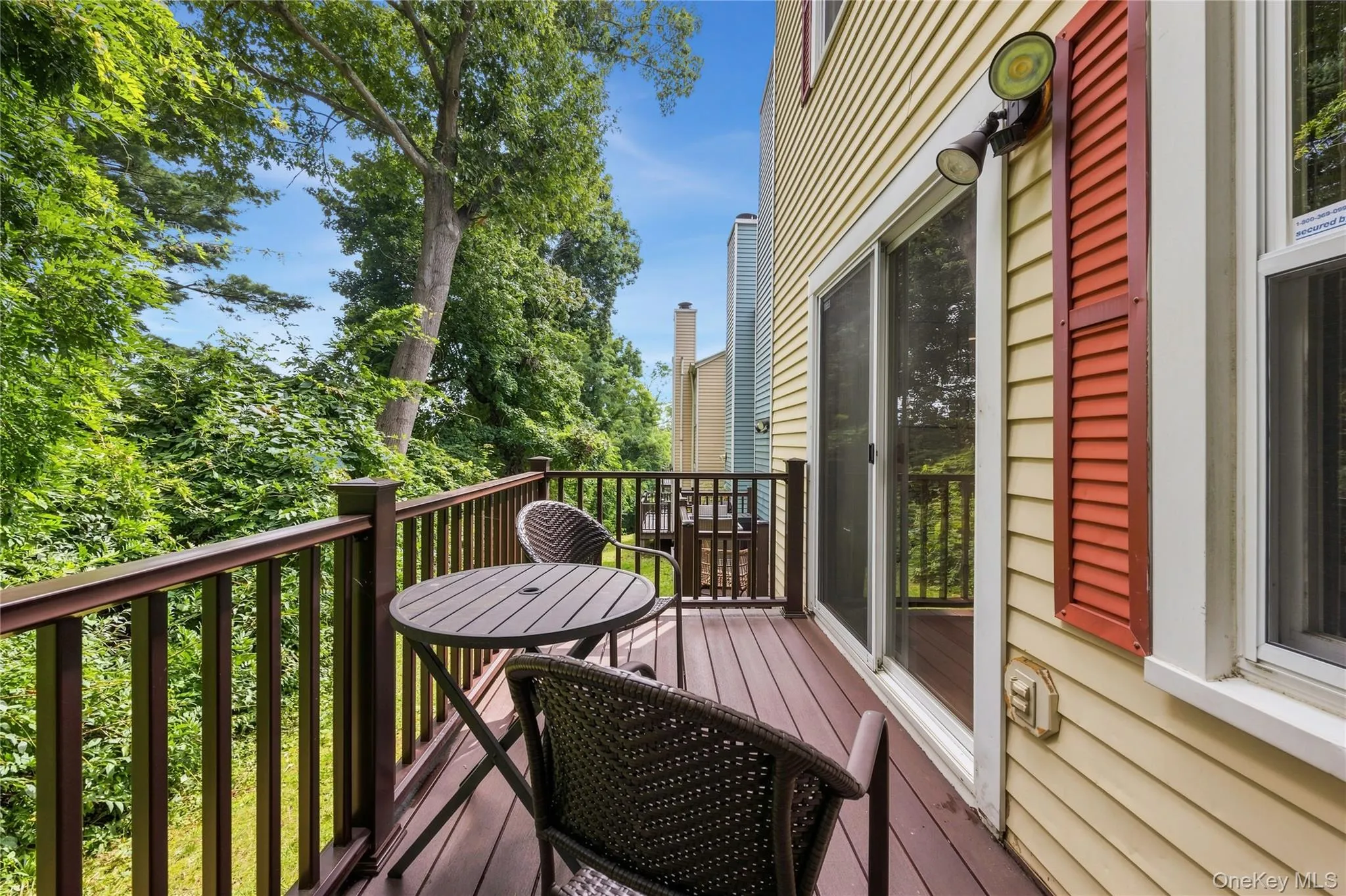 Your Deck enjoys year round privacy. Your Deck enjoys year round privacy.