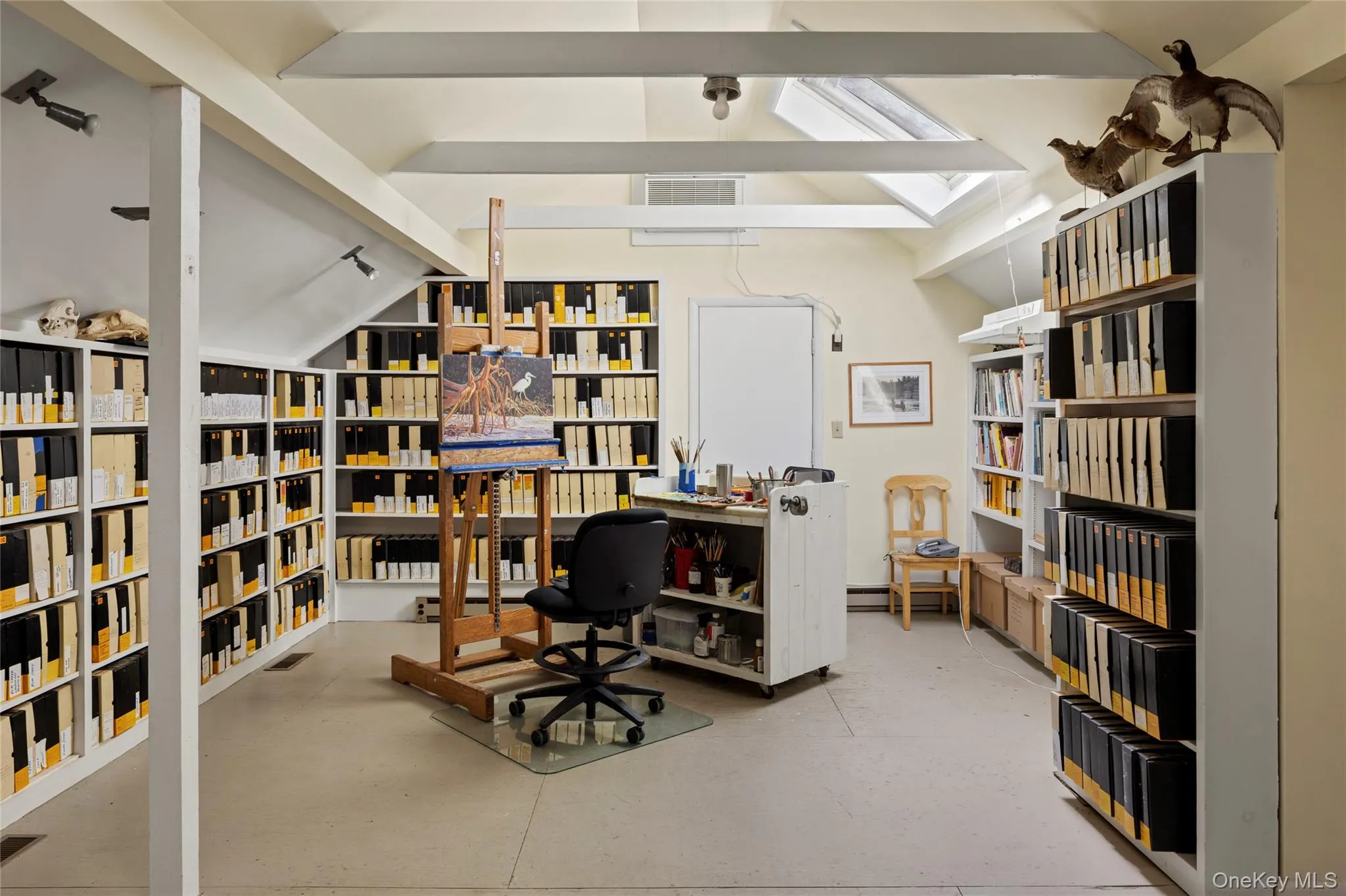 Located on second floor of Barn with skylight. Located on second floor of Barn with skylight.