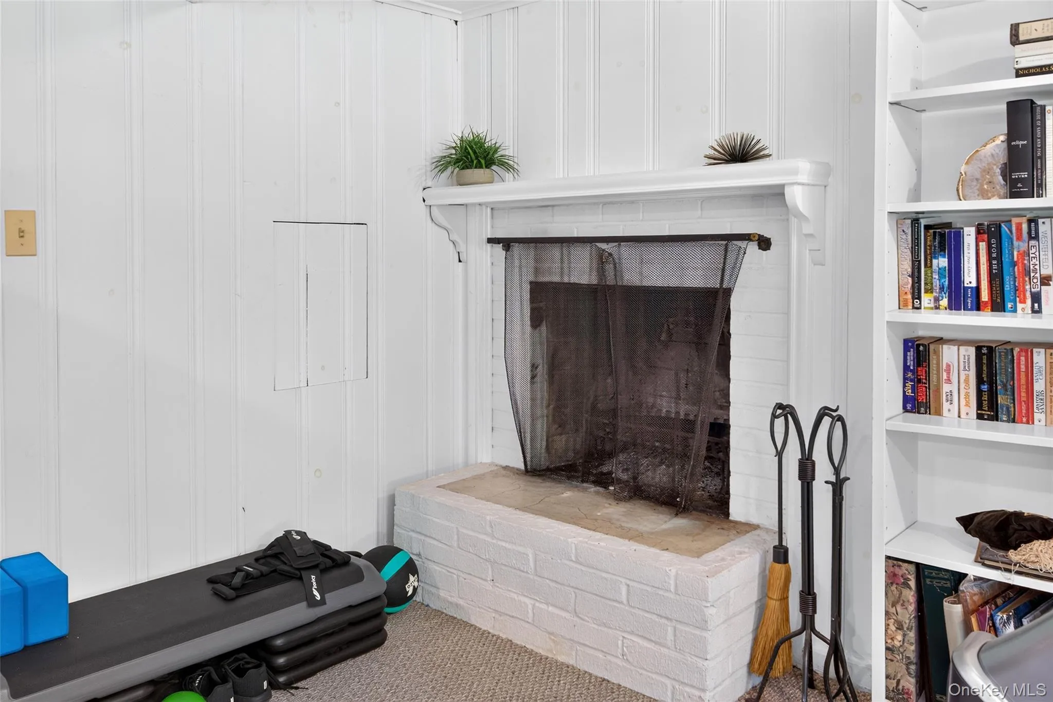 Wood burning Fireplace in family room Wood burning Fireplace in family room