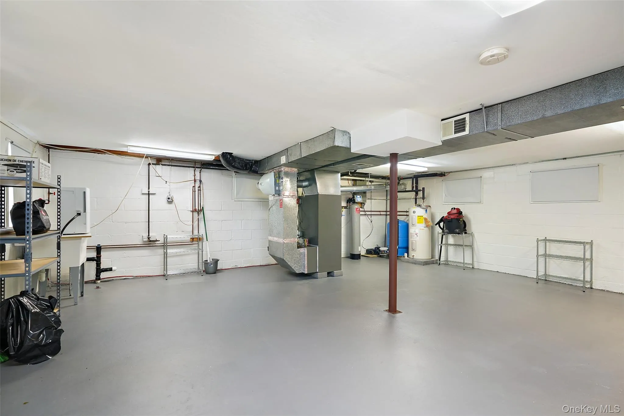 Super clean basement for storage and utilities Super clean basement for storage and utilities