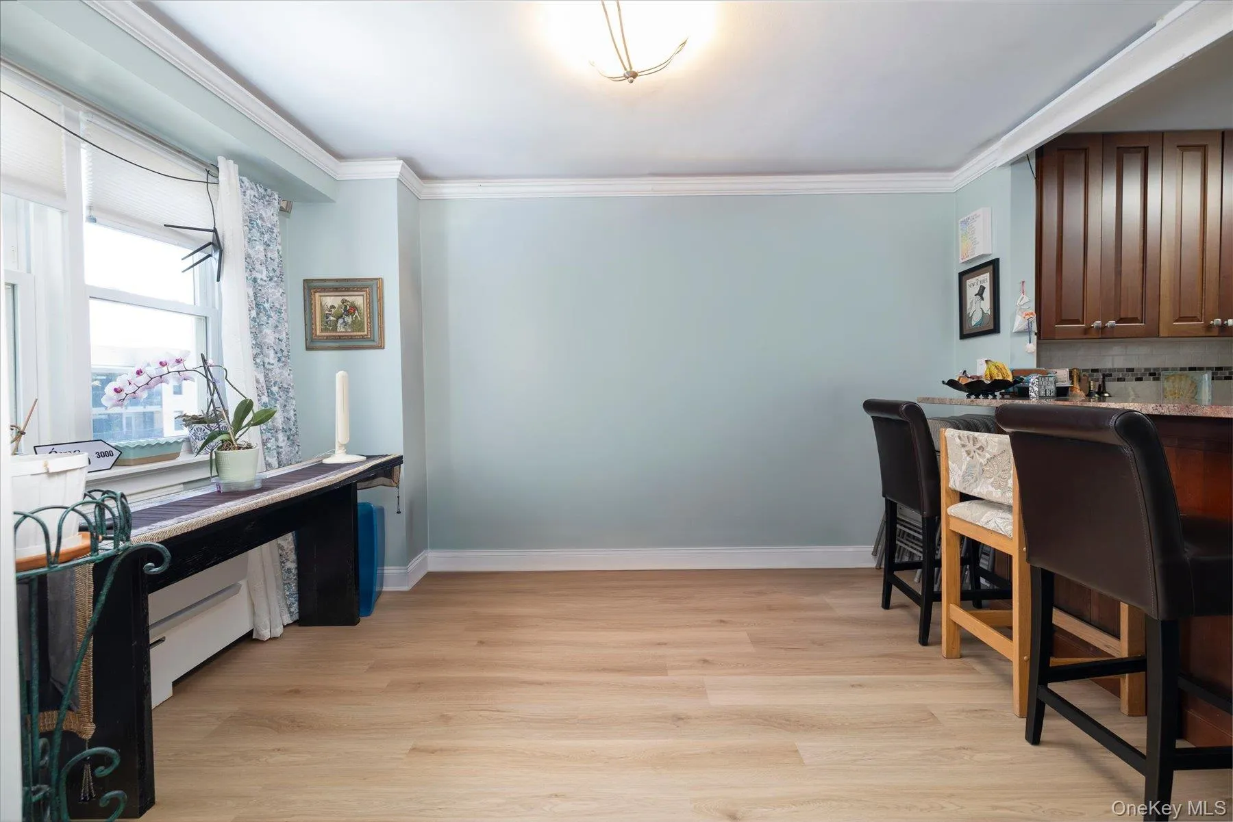 dining area with pocket doors. dining area with pocket doors.
