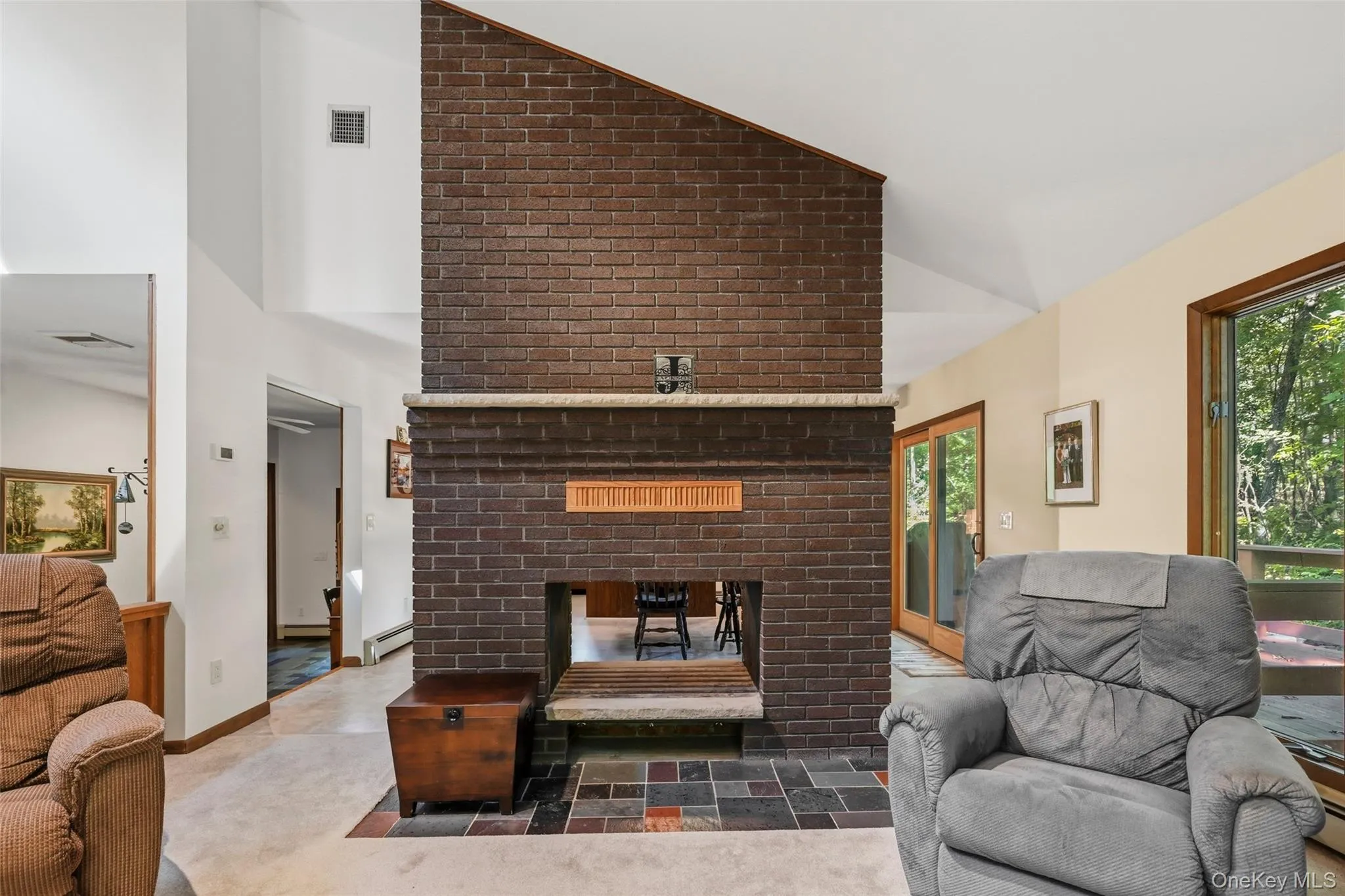 With double sided fireplace With double sided fireplace