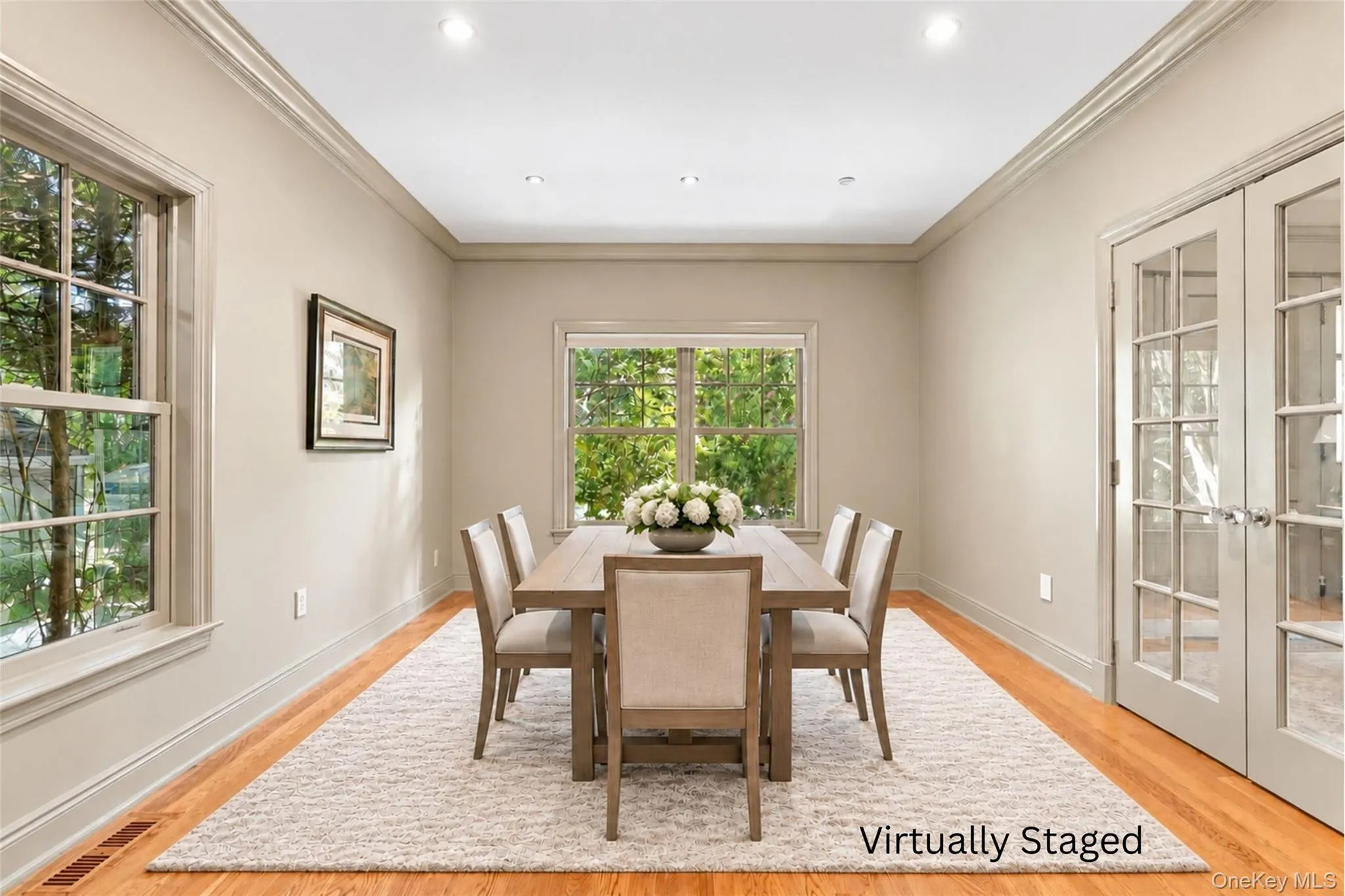 Virtually Staged suggestion of the Dining Room opening to the Living Room per original home design Virtually Staged suggestion of the Dining Room opening to the Living Room per original home design