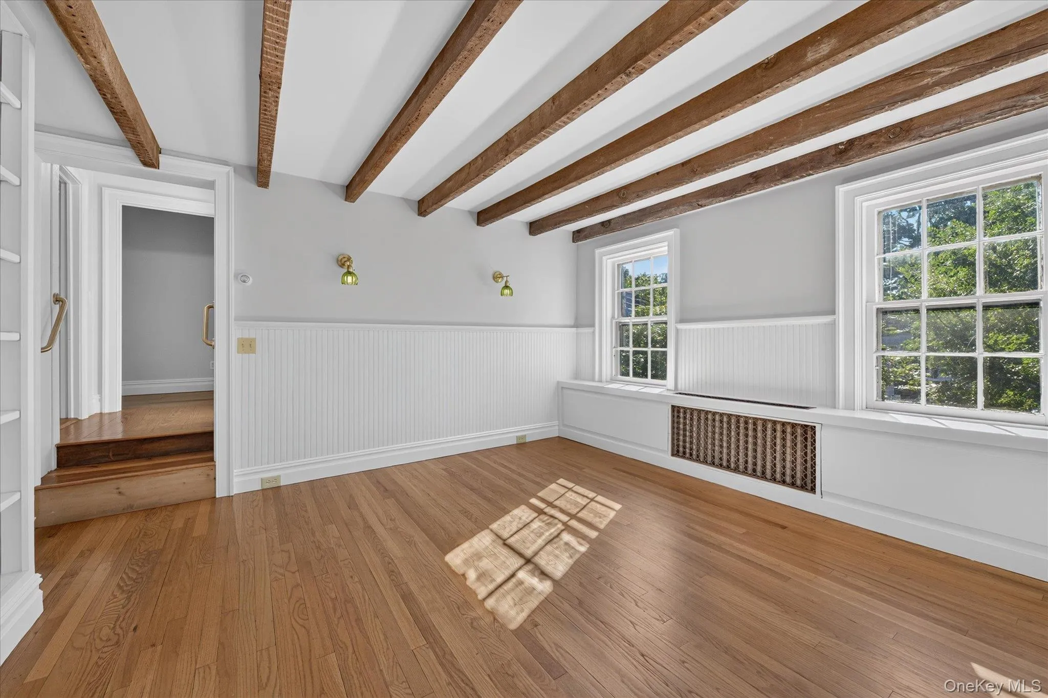 On the second floor with three bedrooms surrounding it On the second floor with three bedrooms surrounding it