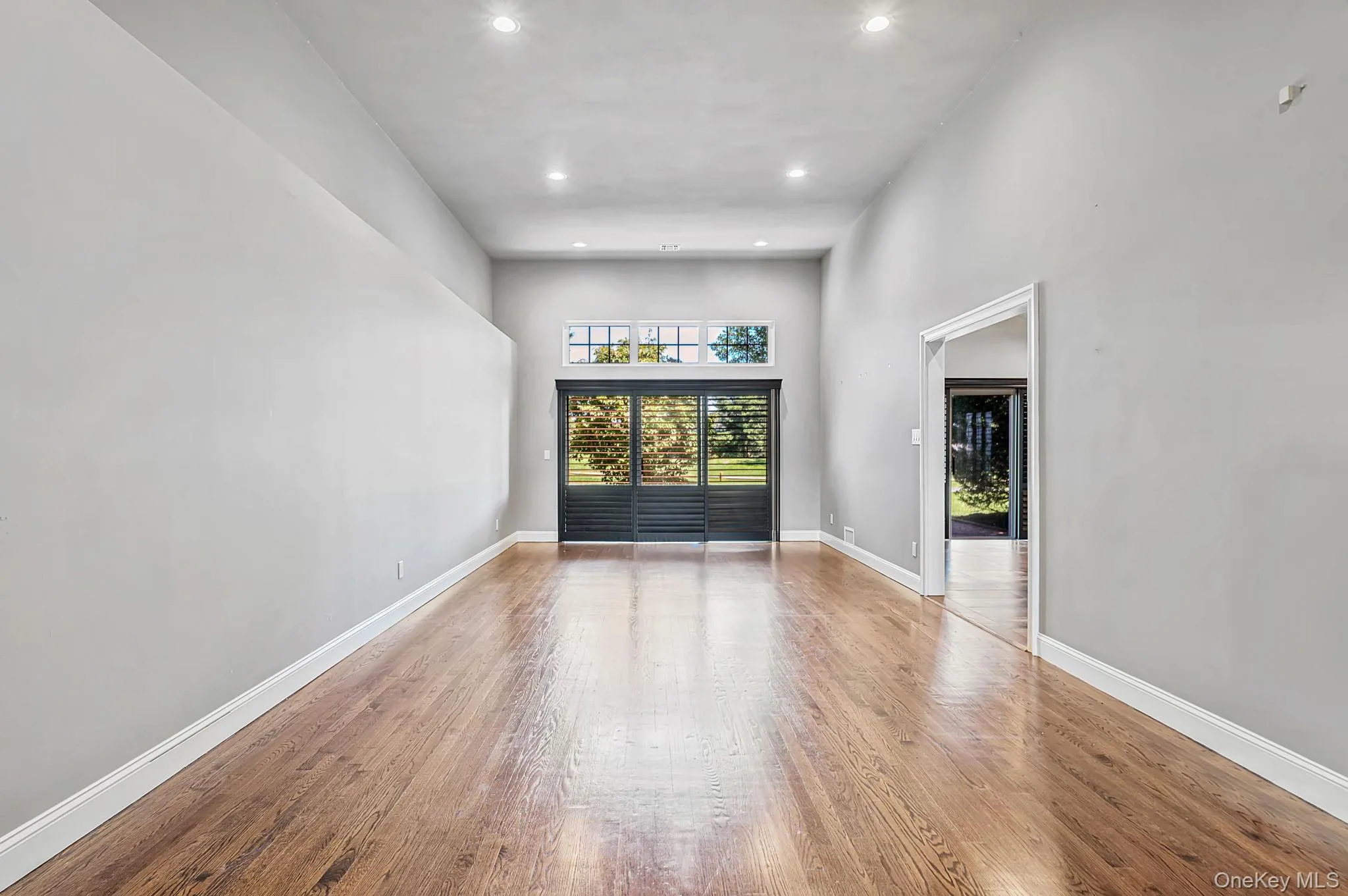 Large Living Room with Hardwood Floors; Wall color digitally brightened Large Living Room with Hardwood Floors; Wall color digitally brightened