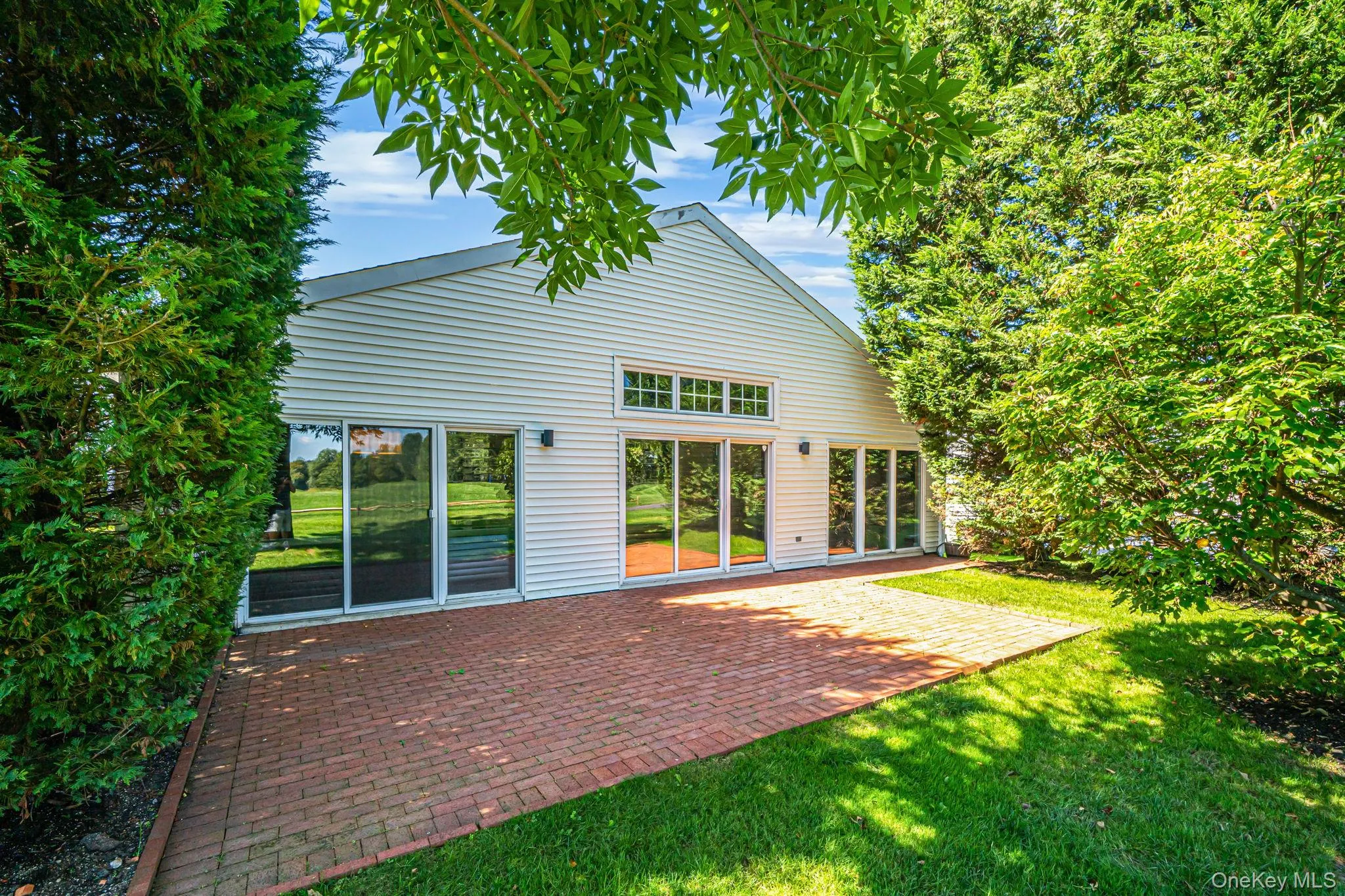 Large brick patio Large brick patio