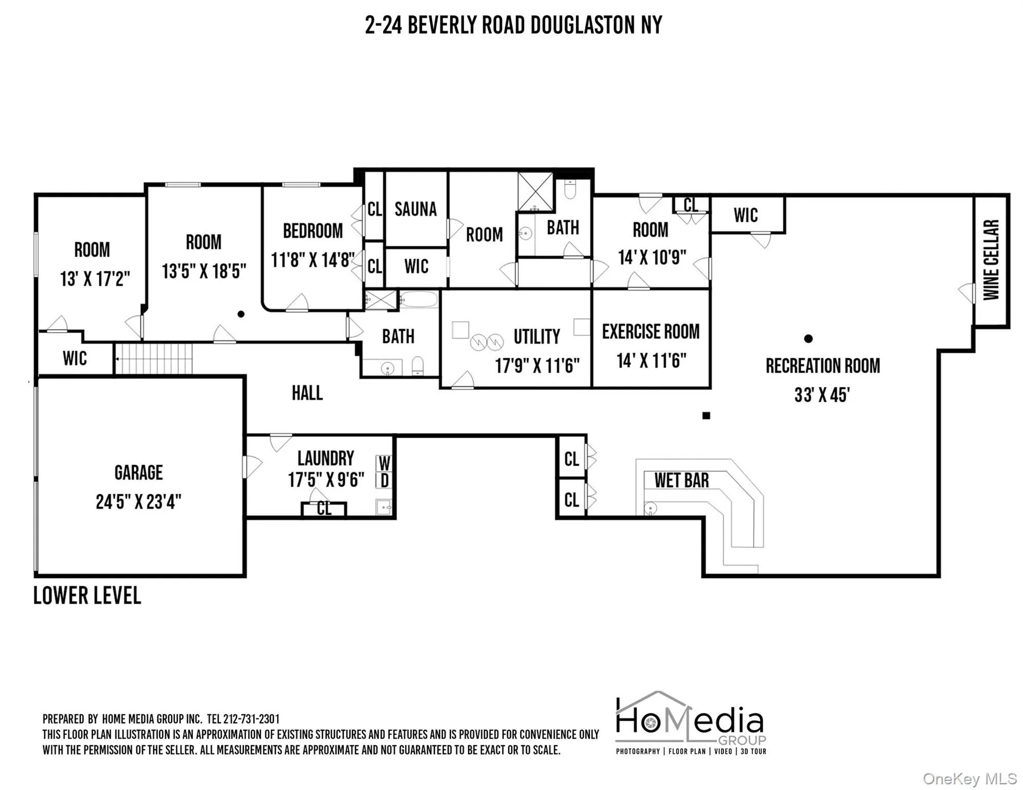 Floor plan lower level Floor plan lower level
