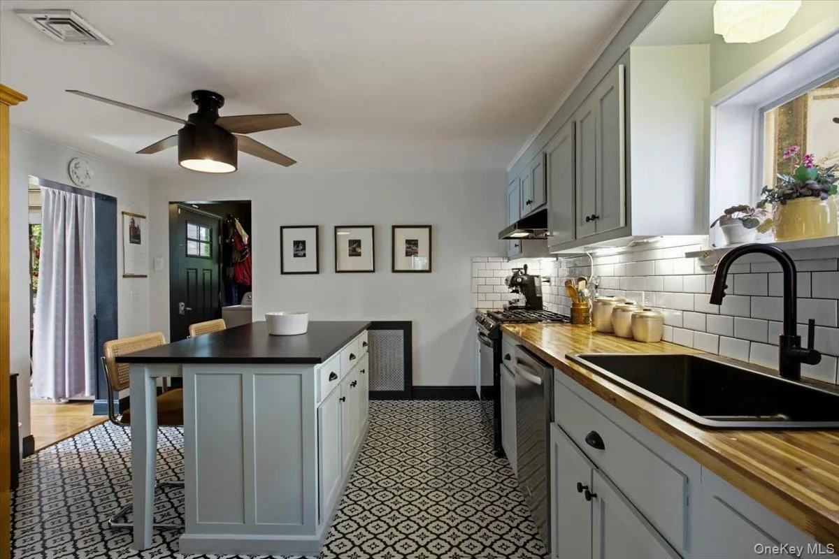 The kitchen has been renovated and offers ample storage for all of the specialty items you'll find at the Pleasantville Farmer's Market! The kitchen has been renovated and offers ample storage for all of the specialty items you'll find at the Pleasantville Farmer's Market!