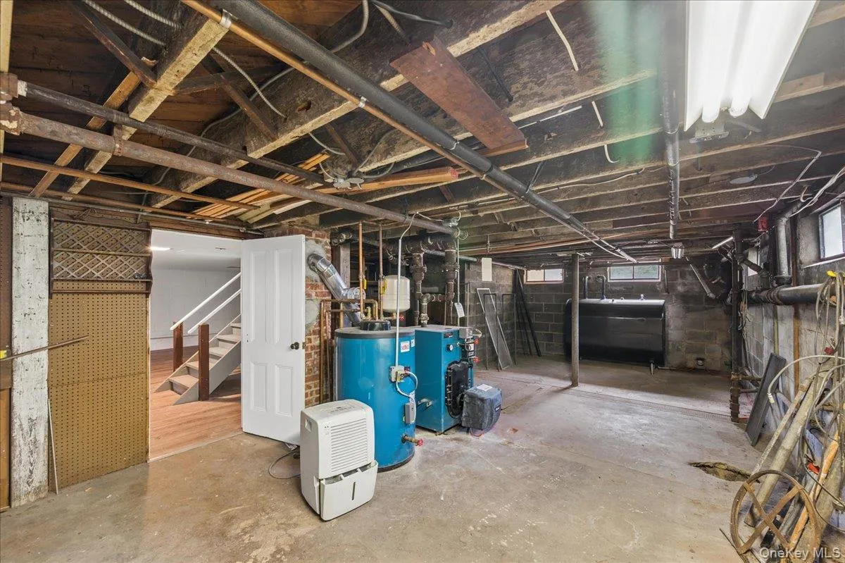 Updated utilities in service area of basement. Updated utilities in service area of basement.