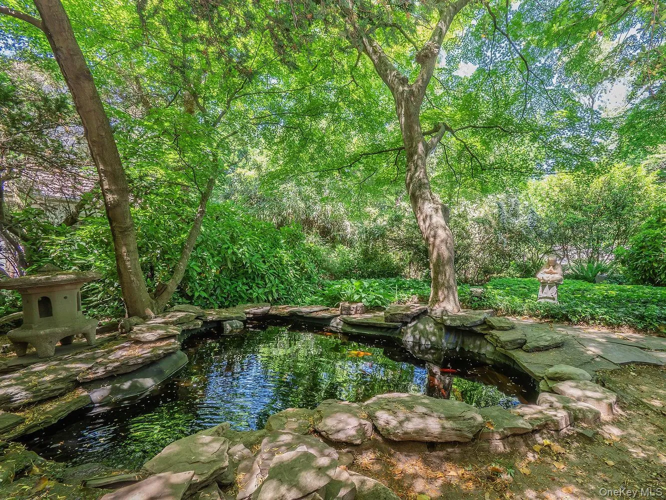 Koi Pond and waterfall Koi Pond and waterfall
