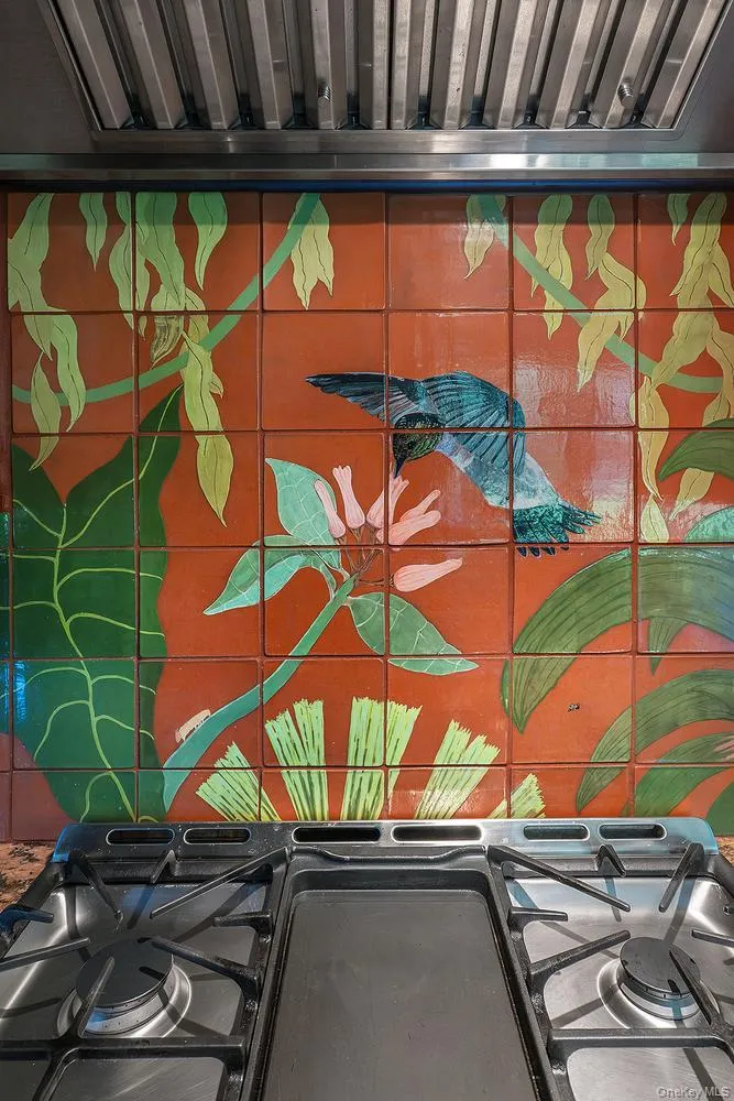 Hand painted tile by current artist and owner Hand painted tile by current artist and owner