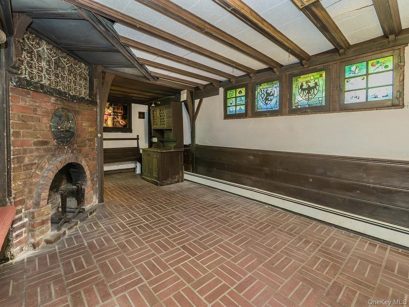 Beer cellar featurning second jeweled woodburning fireplace Beer cellar featurning second jeweled woodburning fireplace