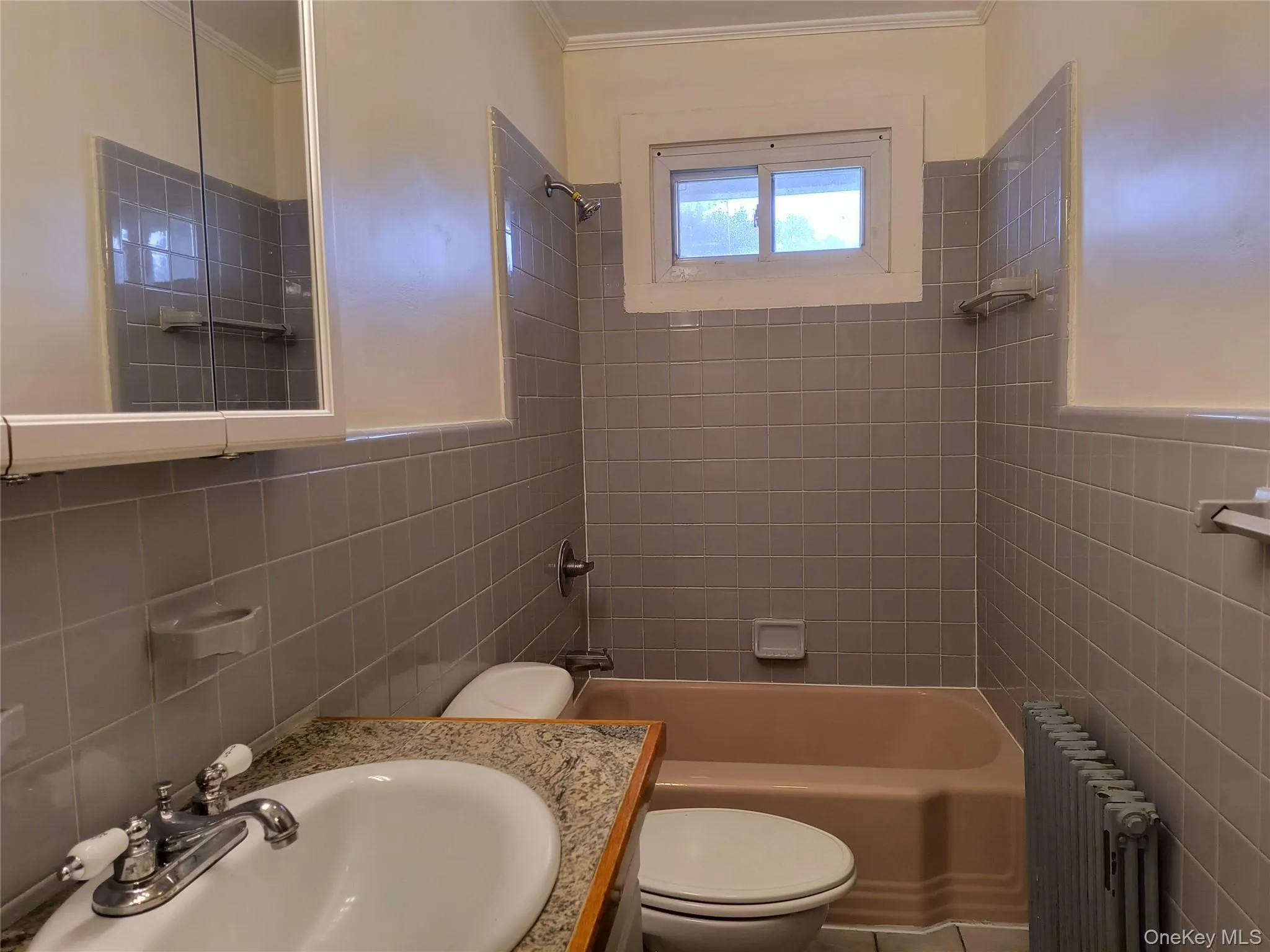 Tiled bathroom Tiled bathroom