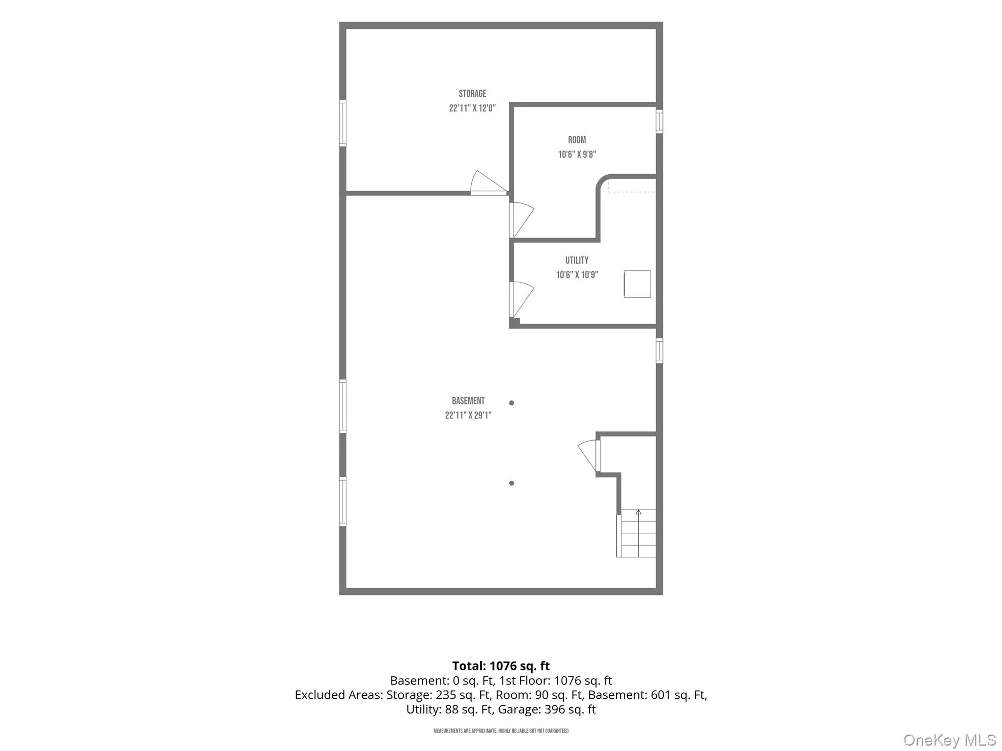Basement floor plan Basement floor plan