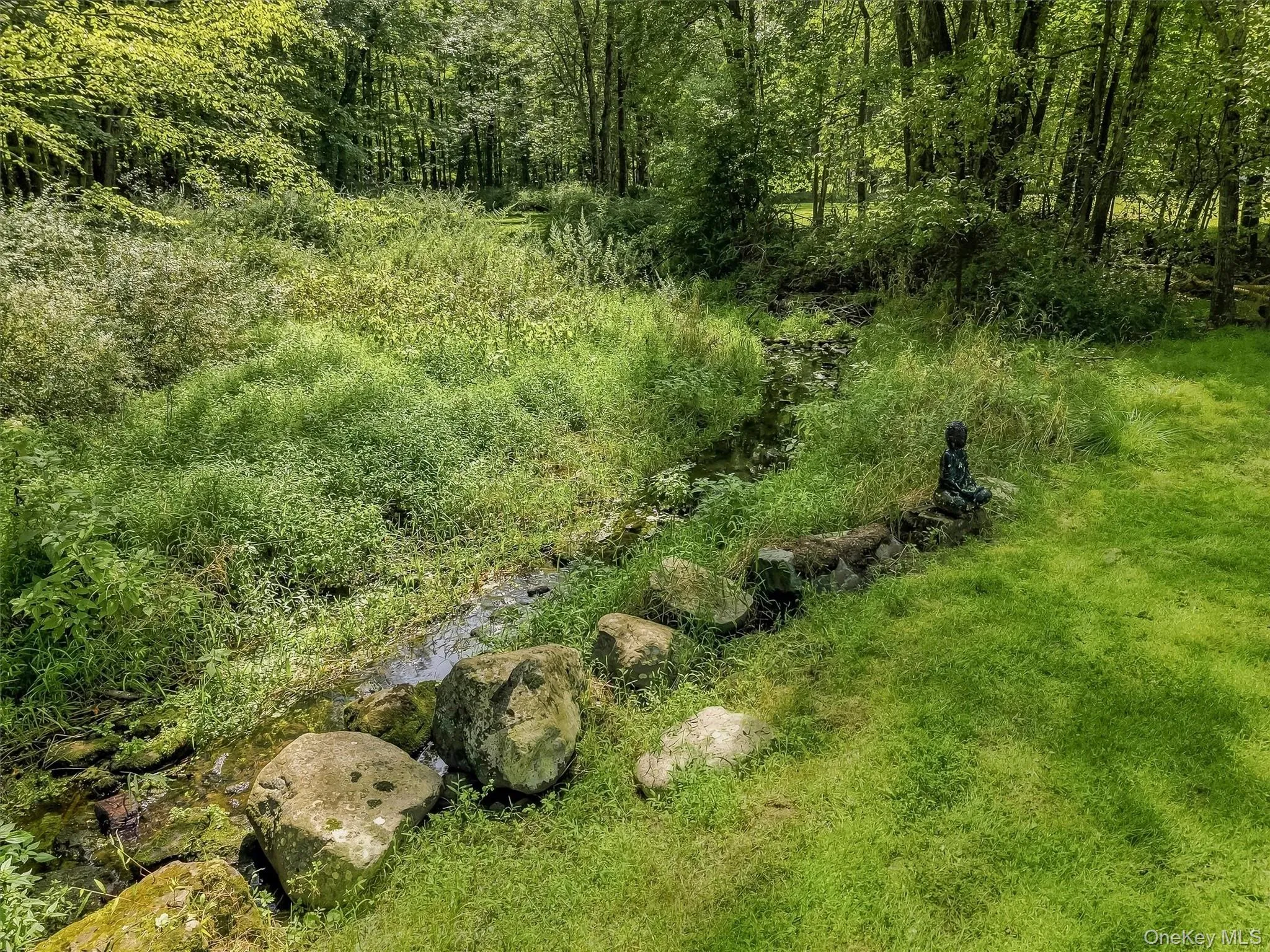 The property goes BEYOND this stream & there are mature woods The property goes BEYOND this stream & there are mature woods