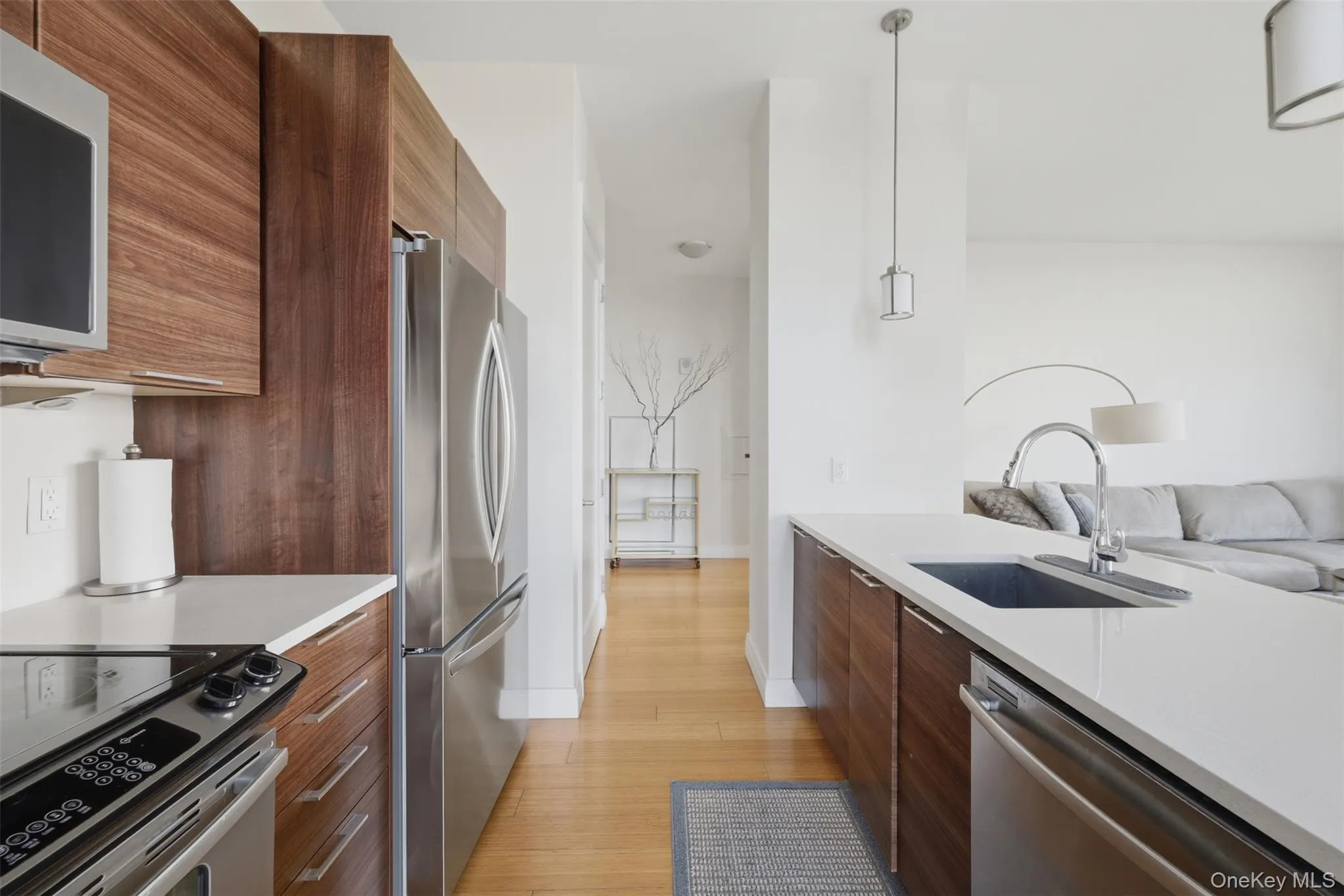Kitchen with stainless steel appliances Kitchen with stainless steel appliances