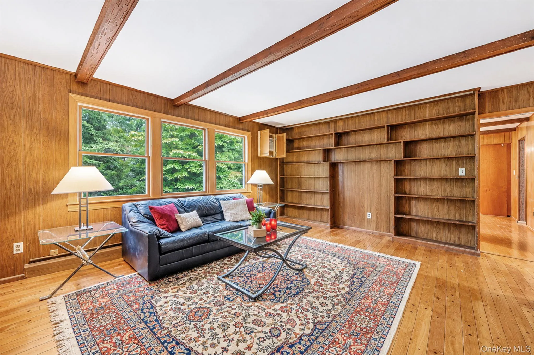 large window and bookcases large window and bookcases