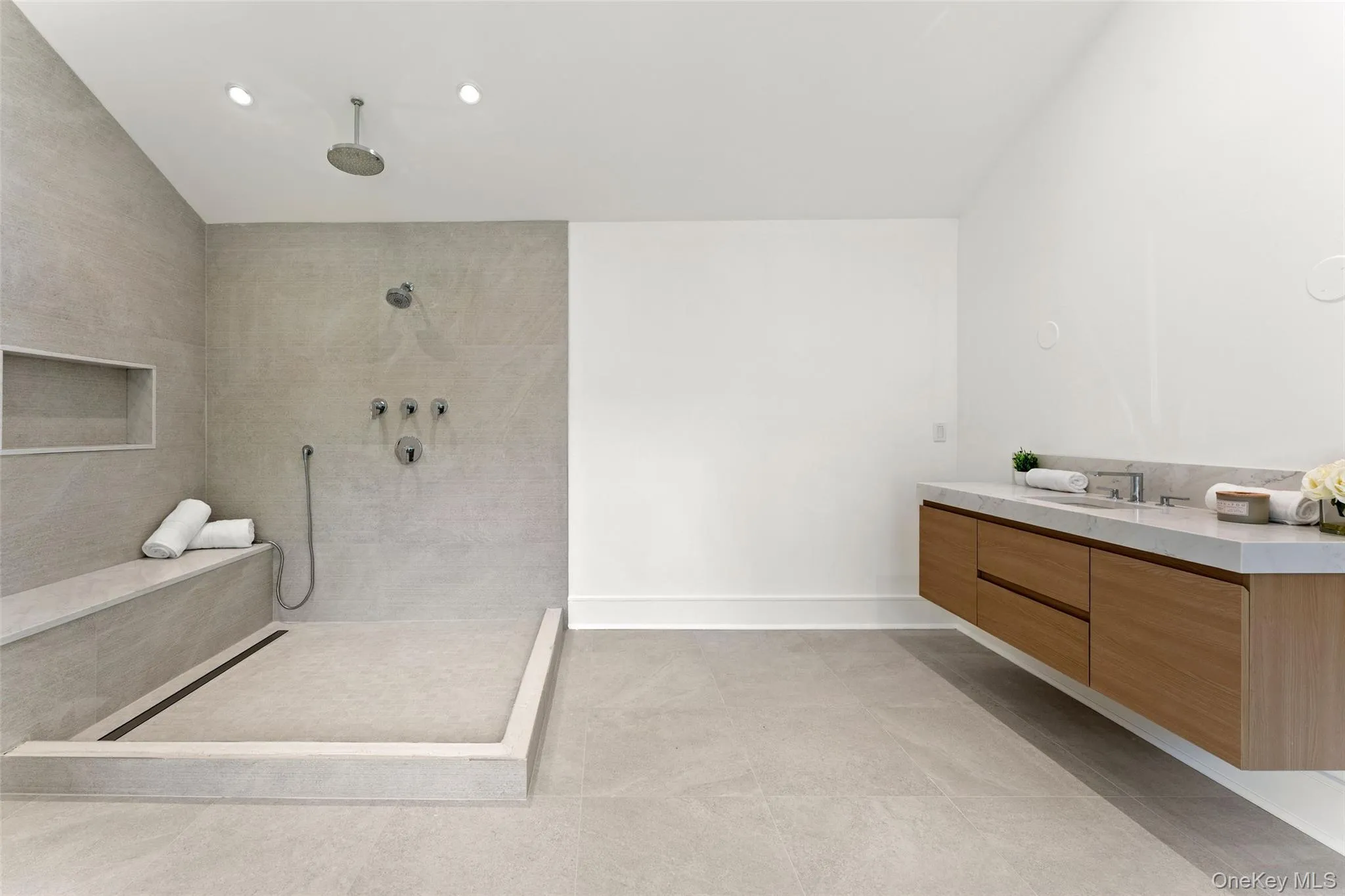 View of primary bath with oversized shower View of primary bath with oversized shower