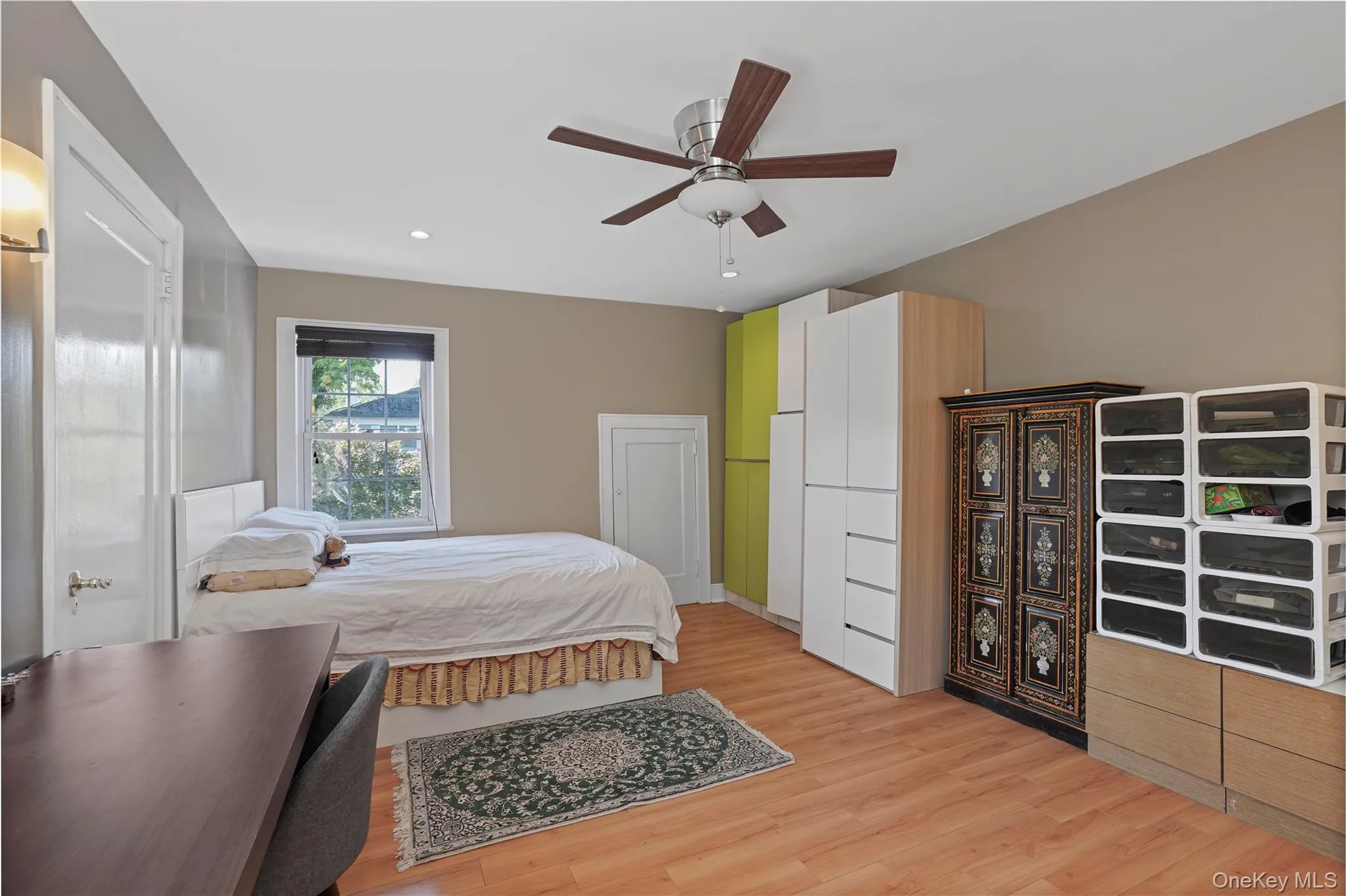 Primary Bedroom With Ceiling Fan & Two Closets Primary Bedroom With Ceiling Fan & Two Closets