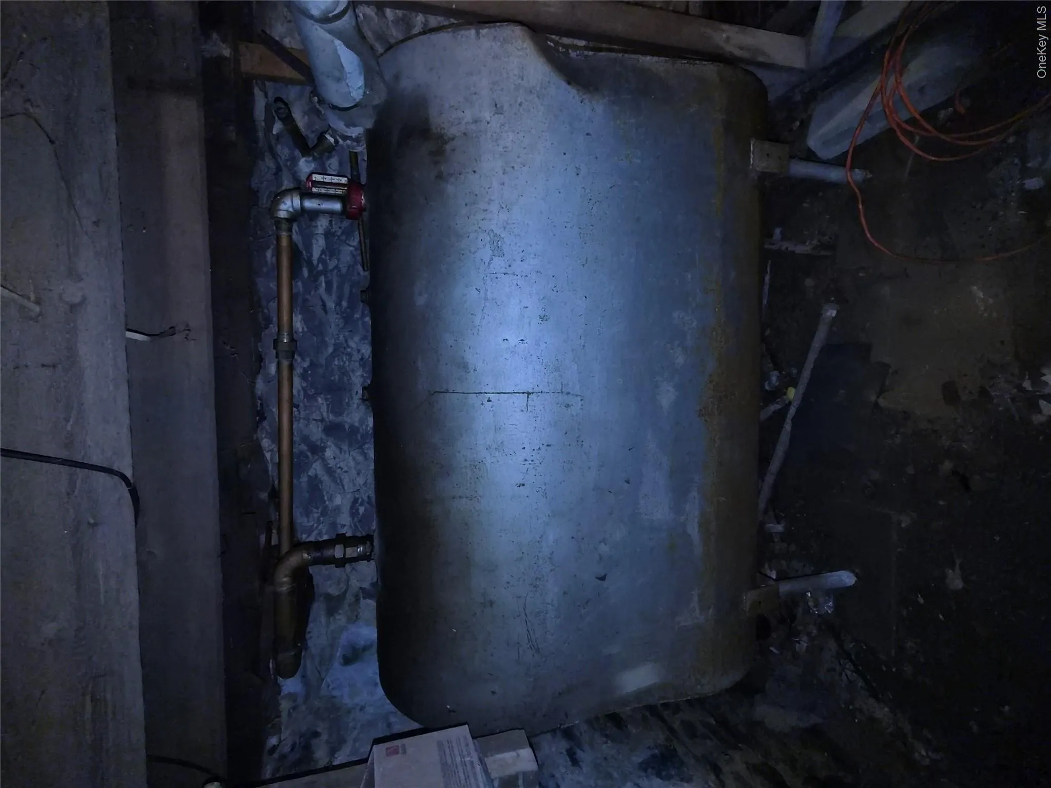 Oil tank in basement Oil tank in basement
