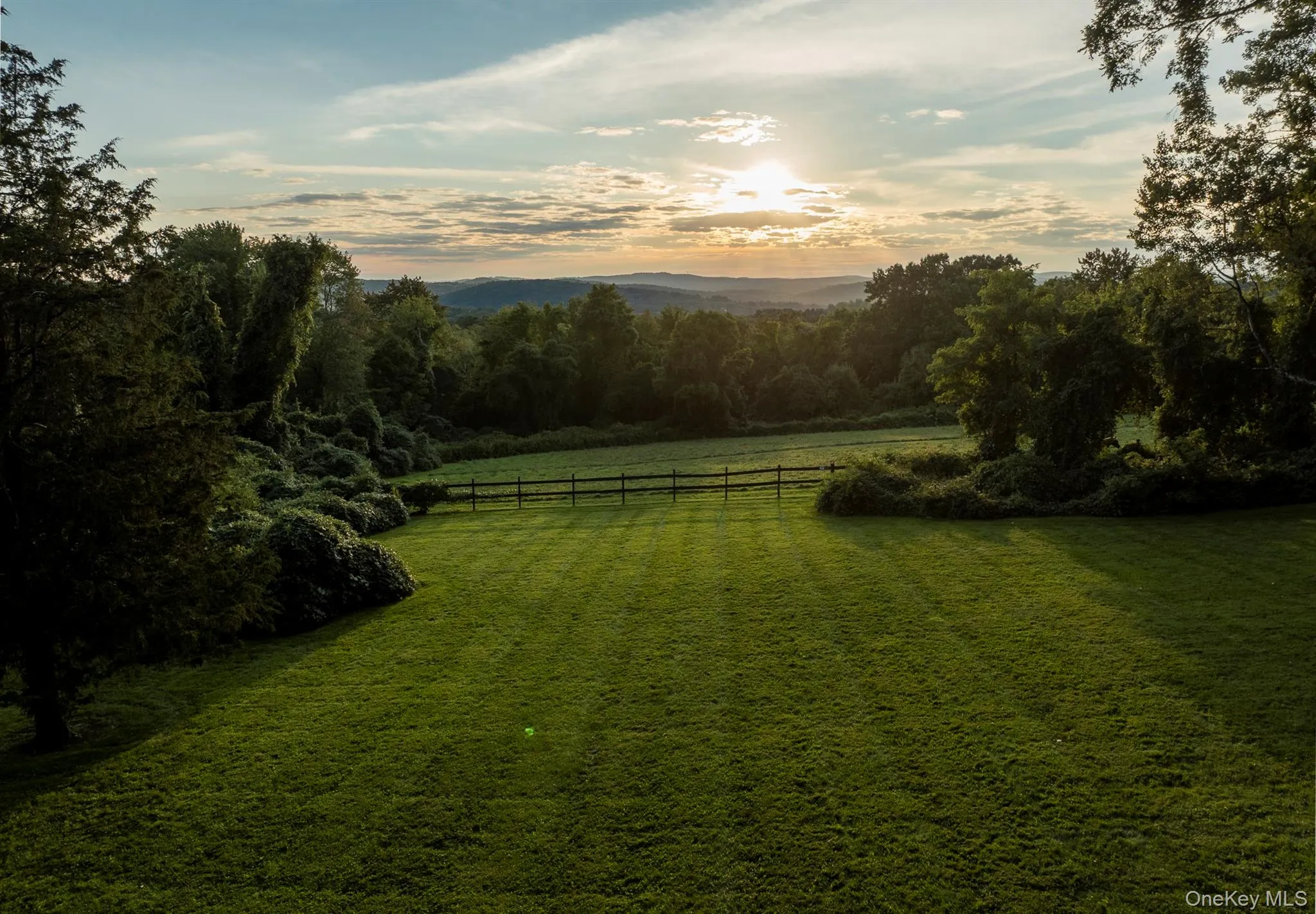 Cottage Rear Lawn looking down to Fields Cottage Rear Lawn looking down to Fields