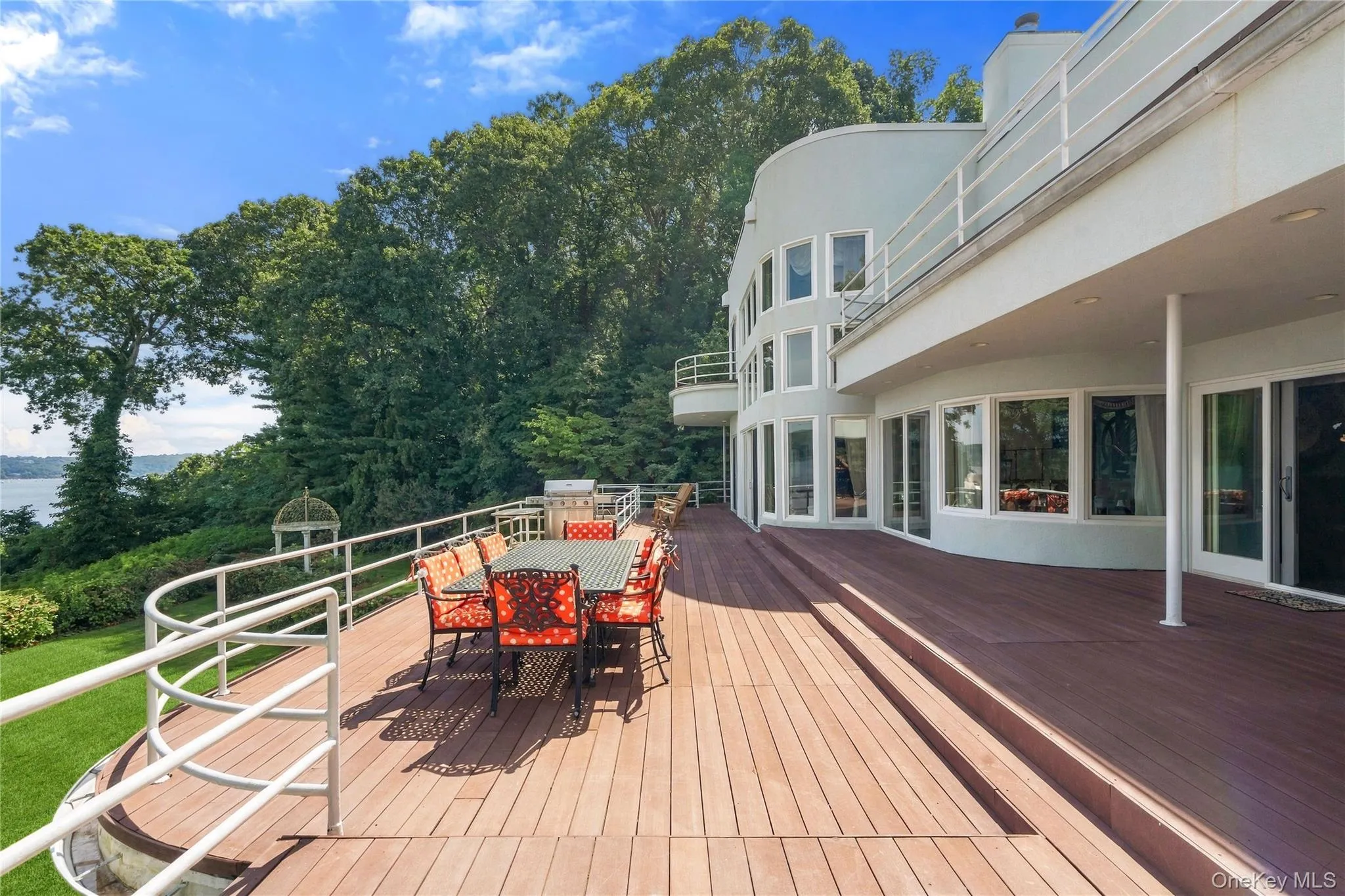Deck off kitchen, great room, Gala Hall, Library/Den Deck off kitchen, great room, Gala Hall, Library/Den