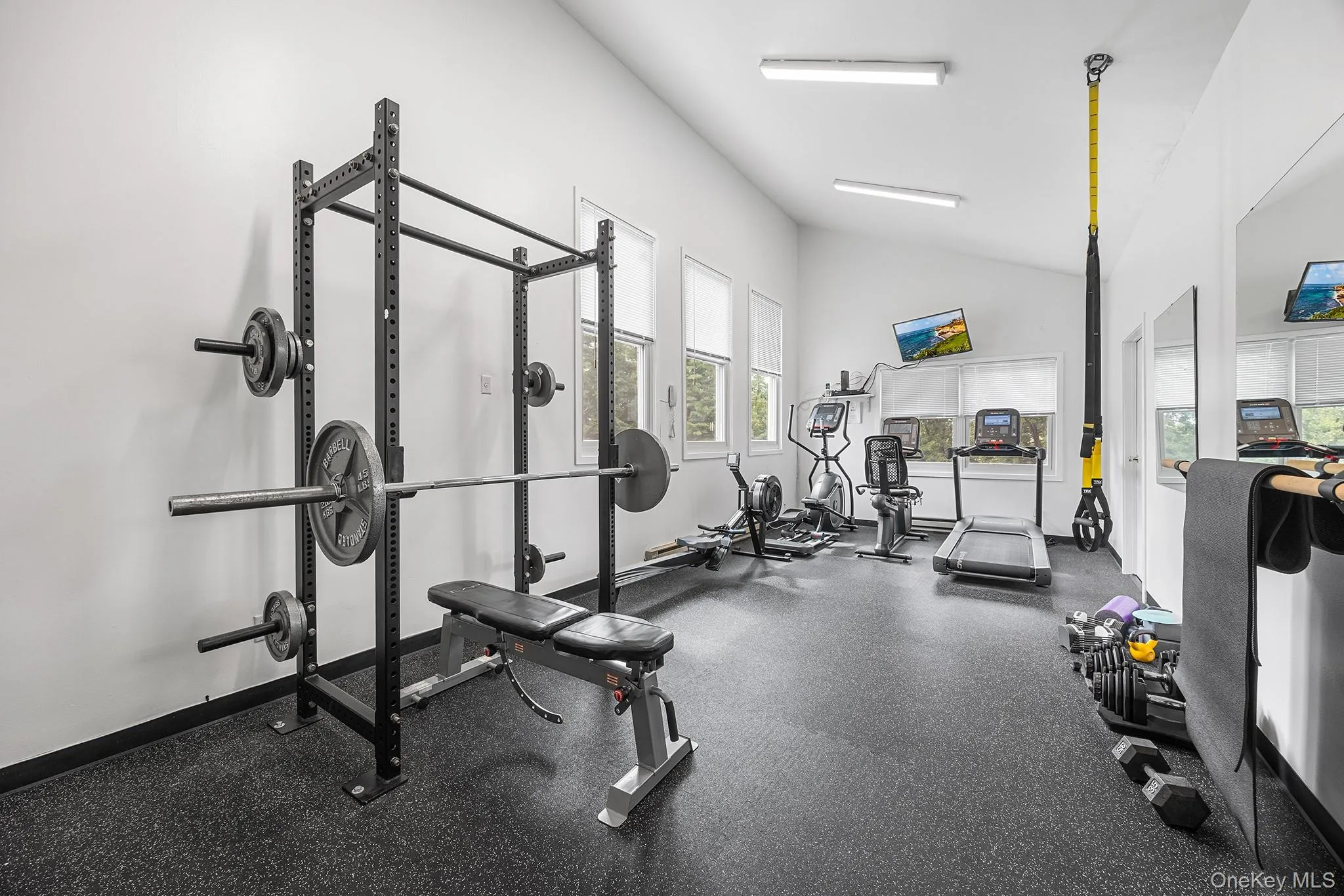 Updated gym in pool complex. Updated gym in pool complex.