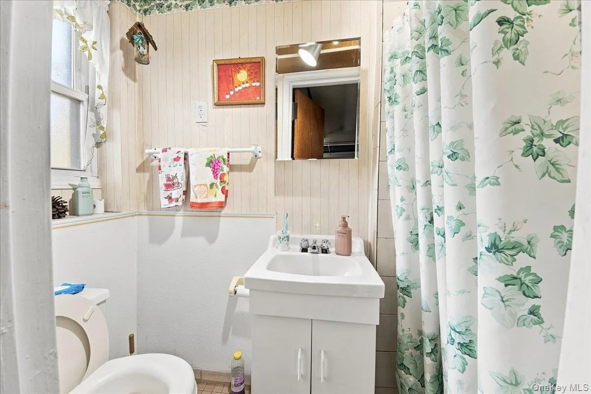 Bathroom in basement Bathroom in basement