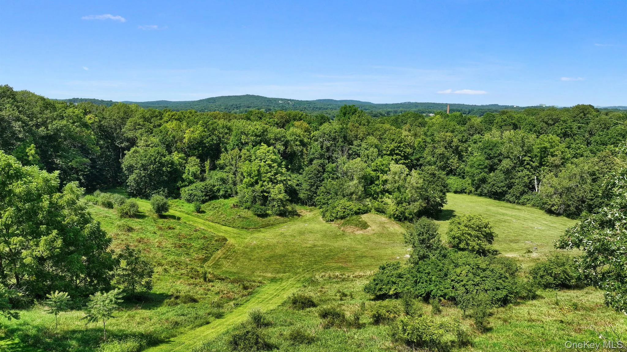Bird's eye view of a heavily wooded area Bird's eye view of a heavily wooded area