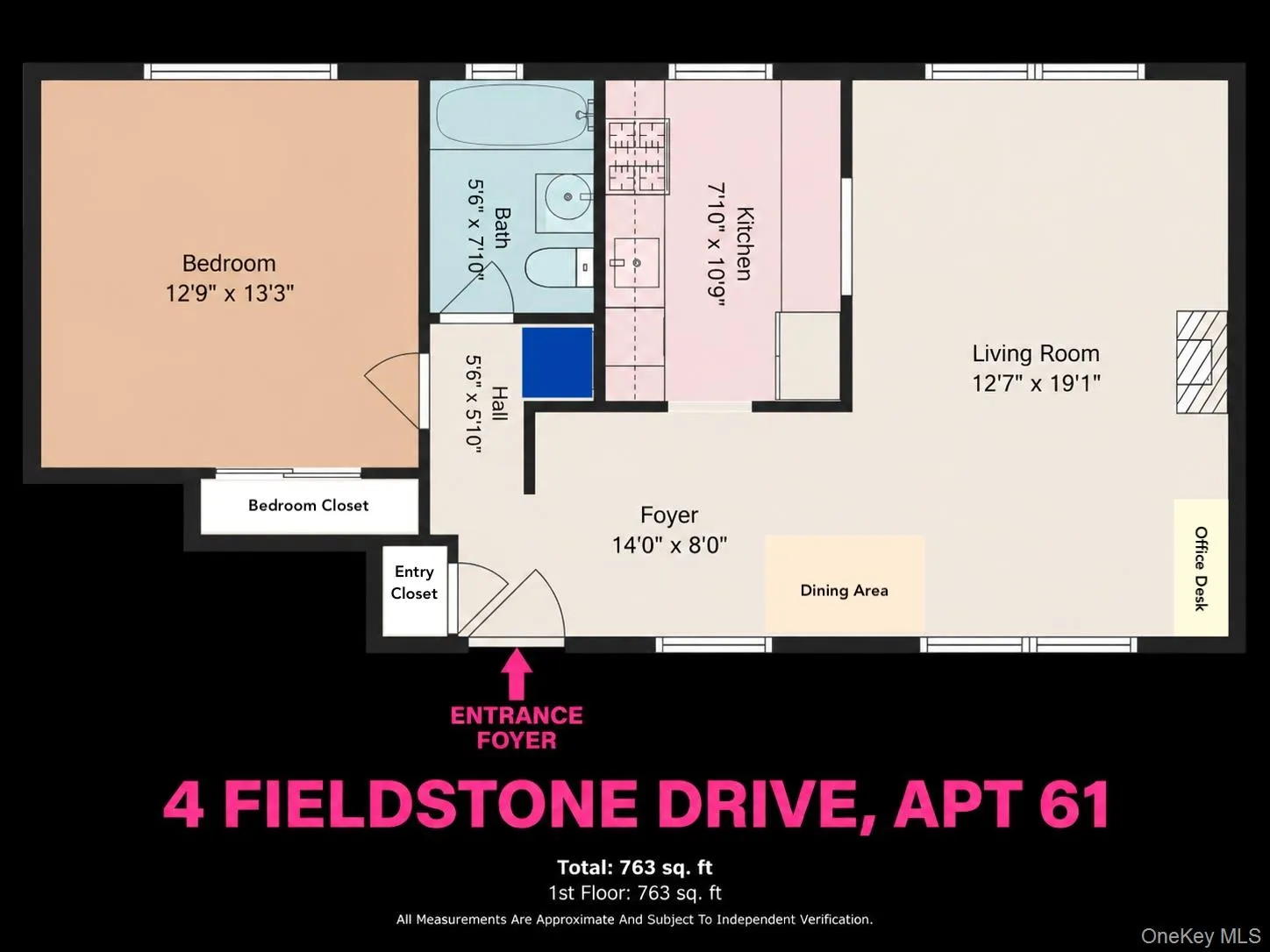 Floorplan: Approx 765 Sq Ft Floorplan: Approx 765 Sq Ft
