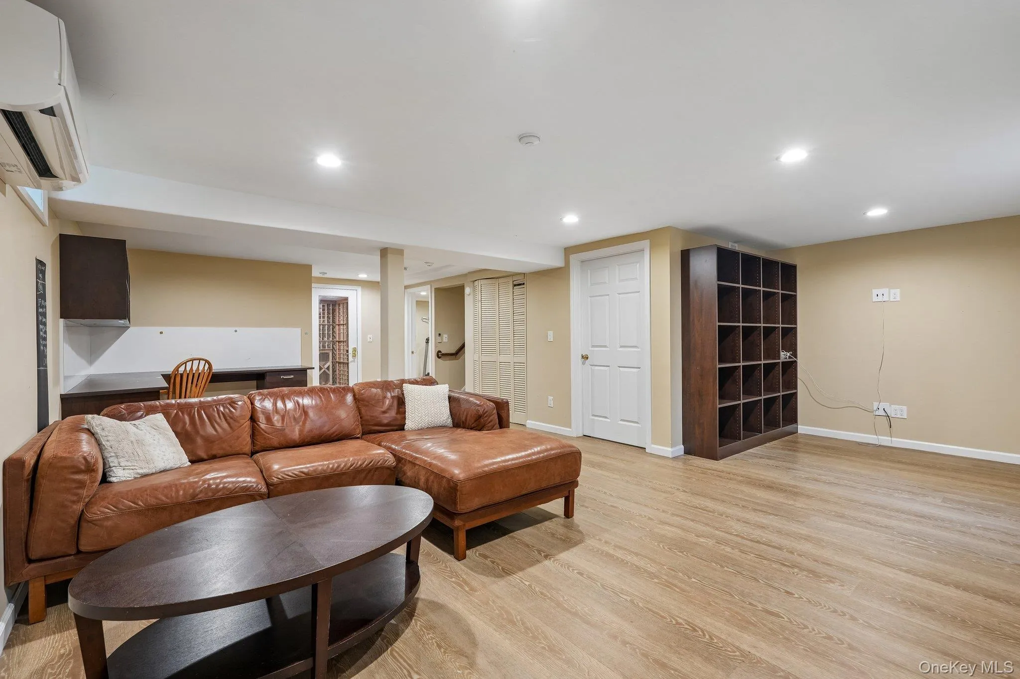 Basement has multiple spaces Basement has multiple spaces