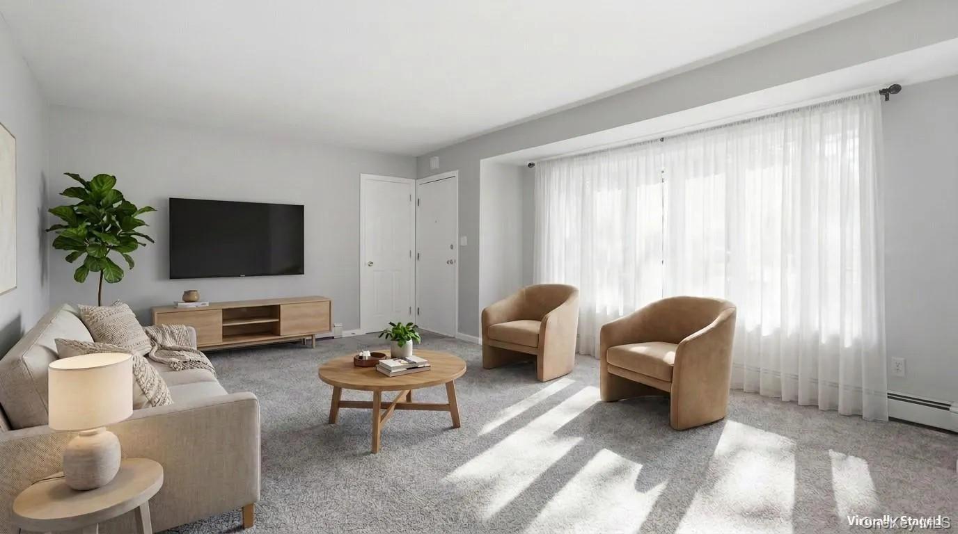 Digitally-Staged Living Room Digitally-Staged Living Room