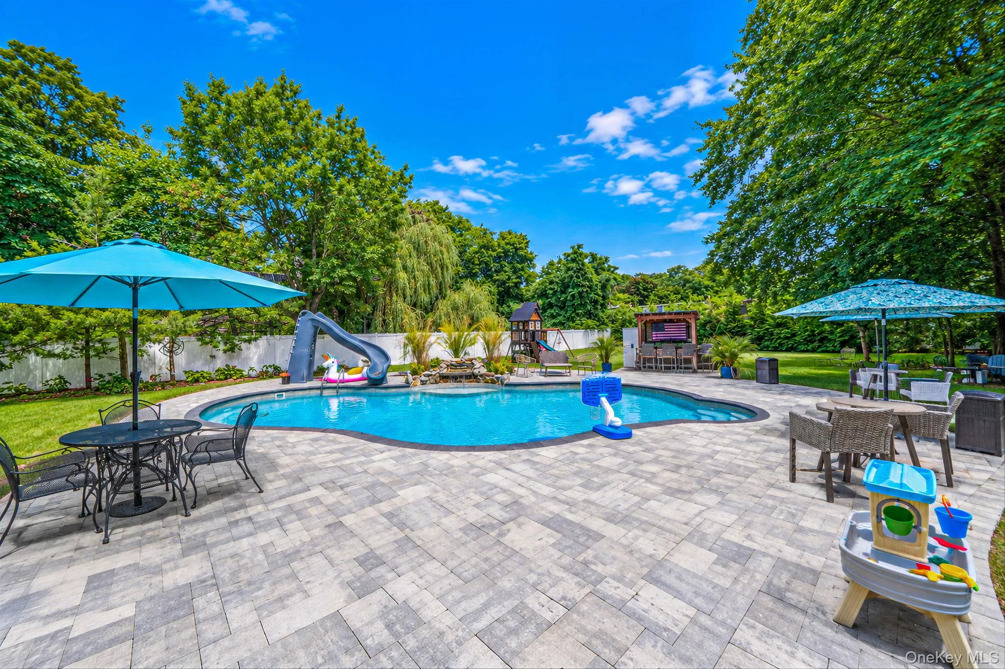 Heated saltwater pool | Pavers | Slide Heated saltwater pool | Pavers | Slide