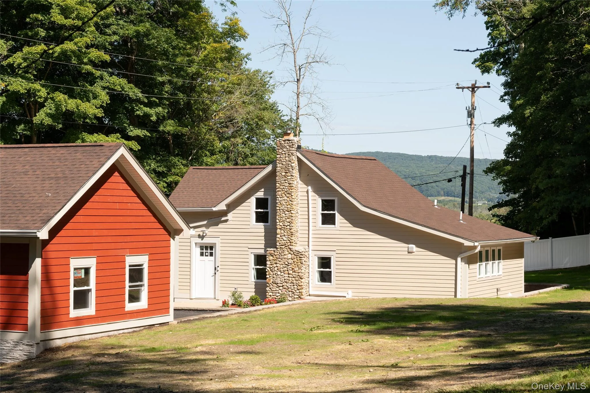 Lower house and garage Lower house and garage