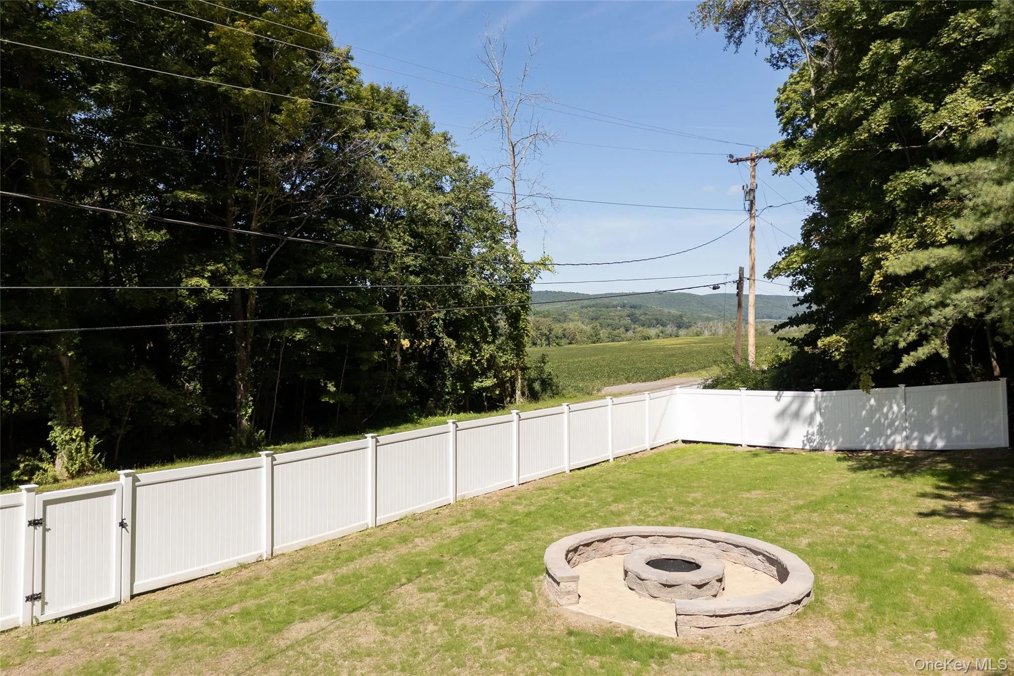 Backyard with firepit Backyard with firepit