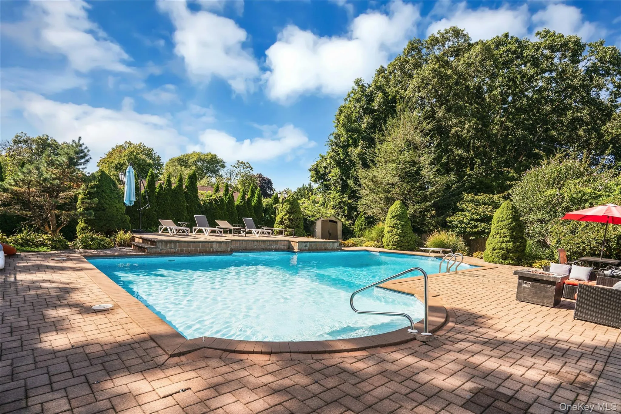 Heated pool with diving board. Heated pool with diving board.