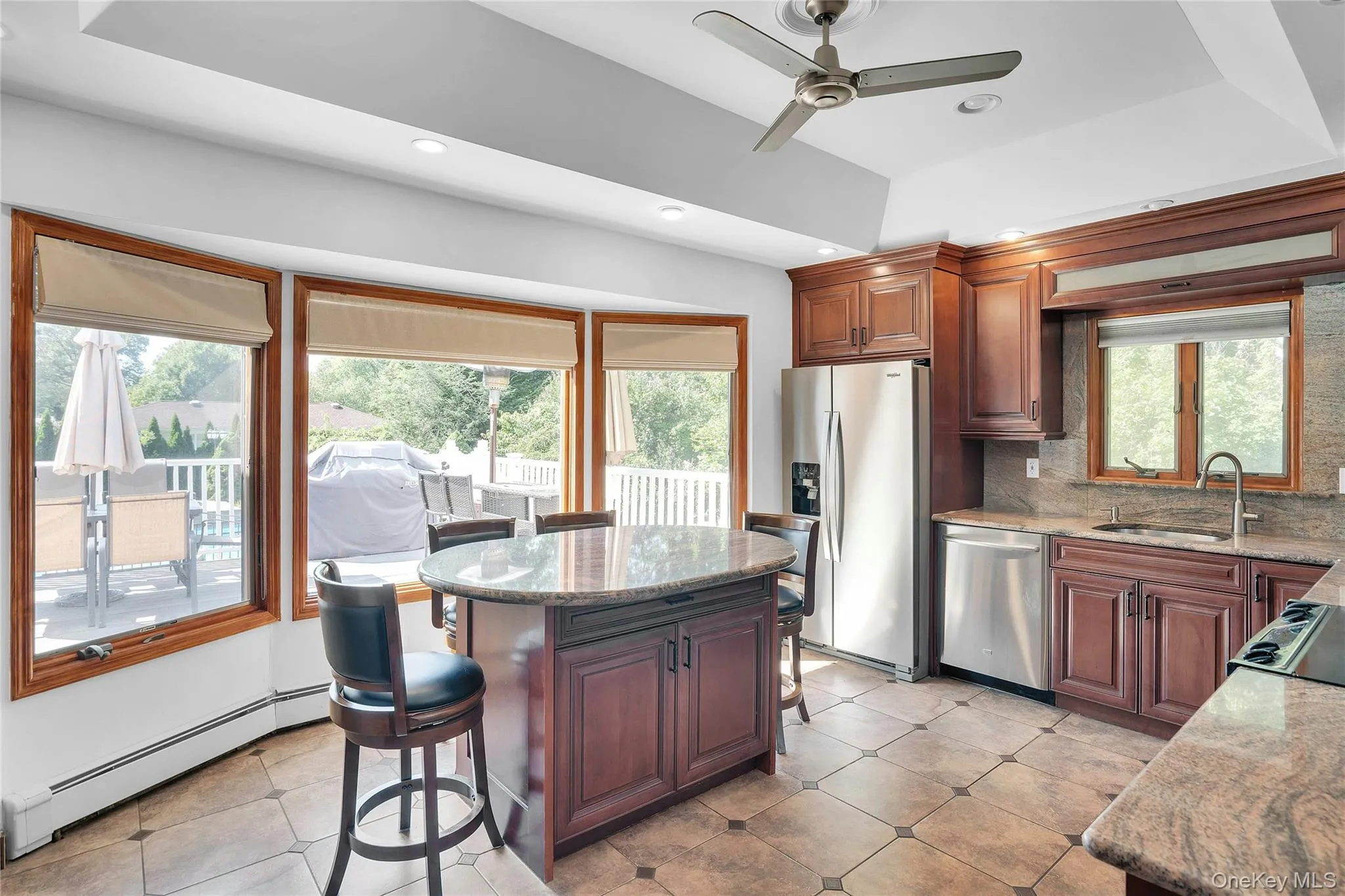 Fabulous center island with storage and seating. Fabulous center island with storage and seating.