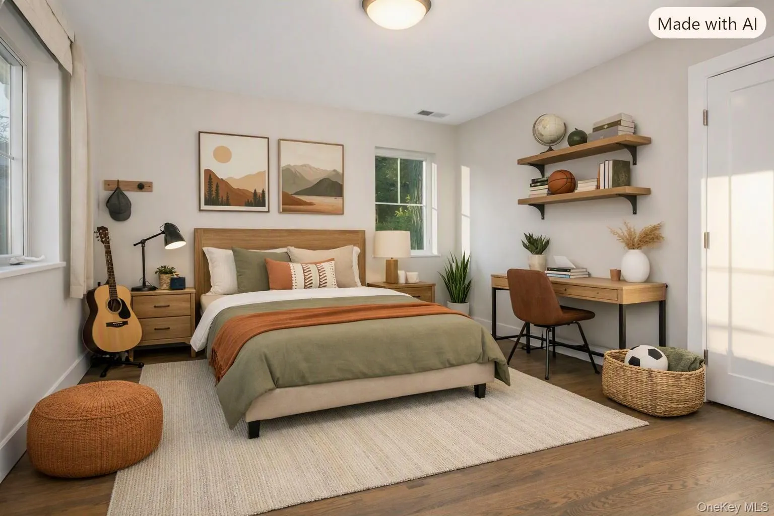 Family Bedroom AI Staged Family Bedroom AI Staged