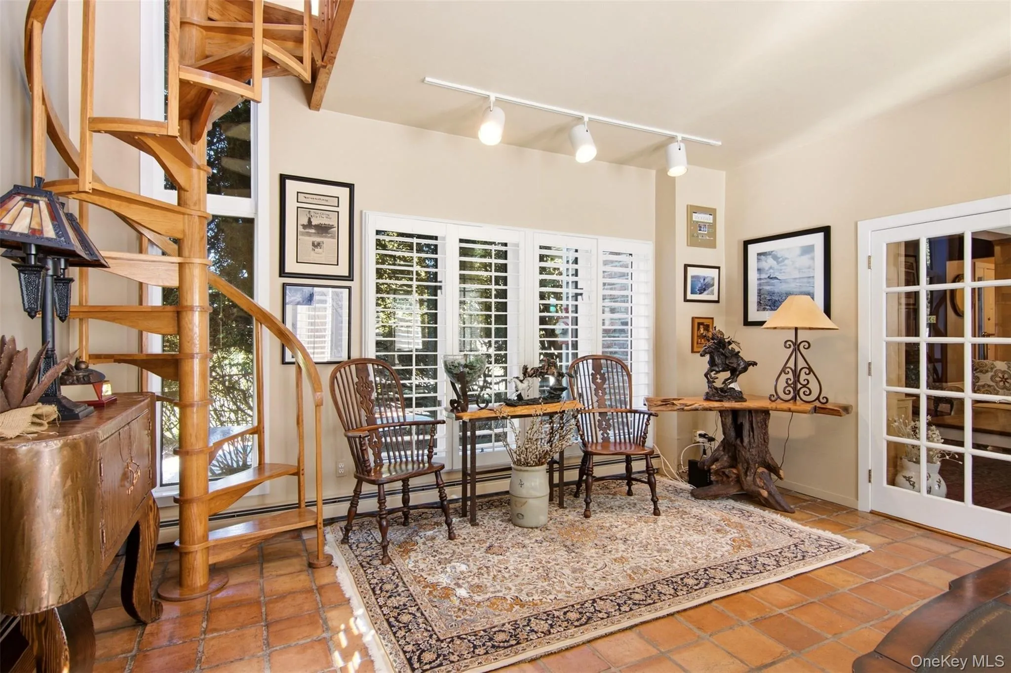 with woodburning stove and loft access with woodburning stove and loft access
