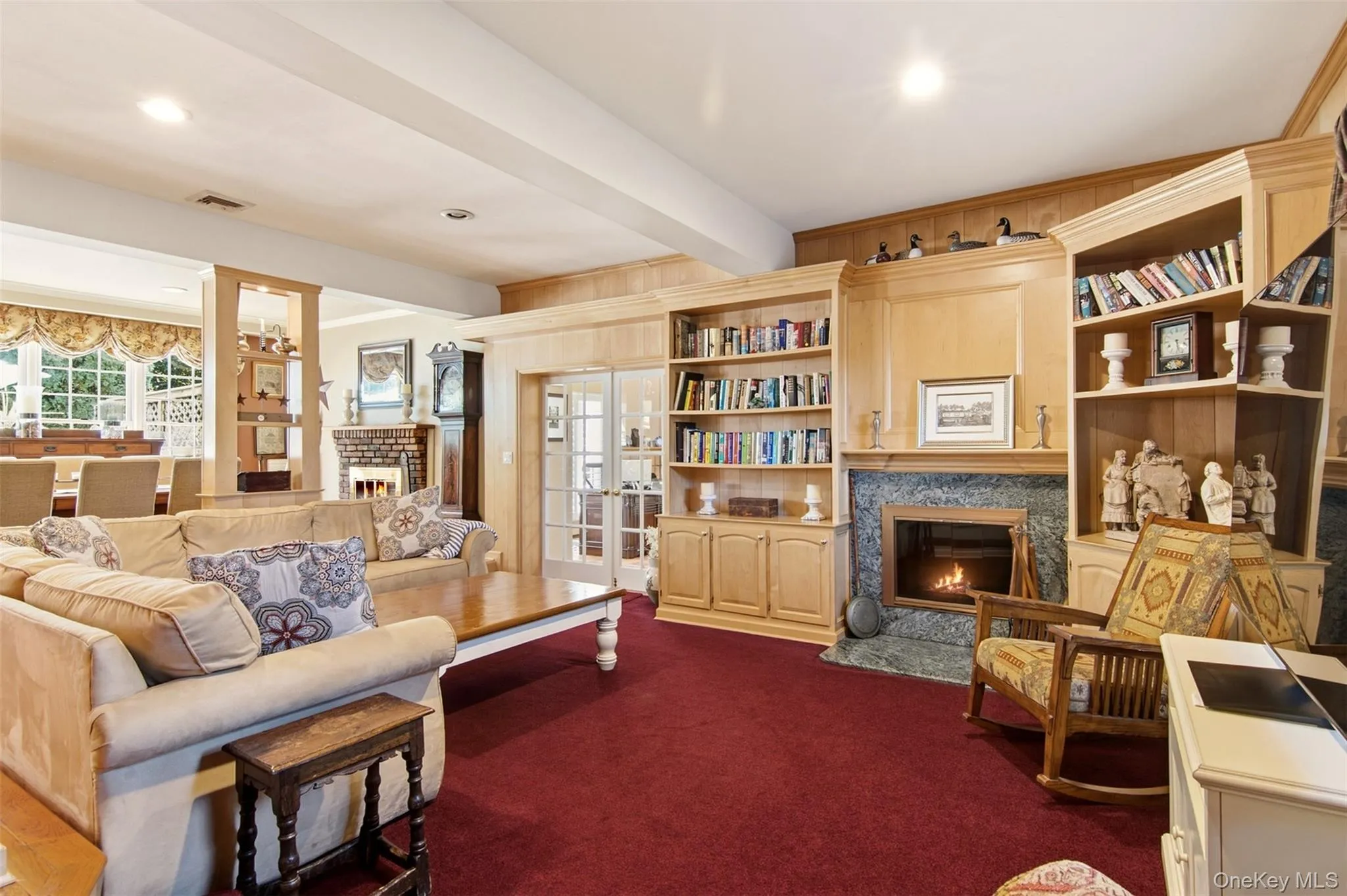 with woodburning fireplace with woodburning fireplace
