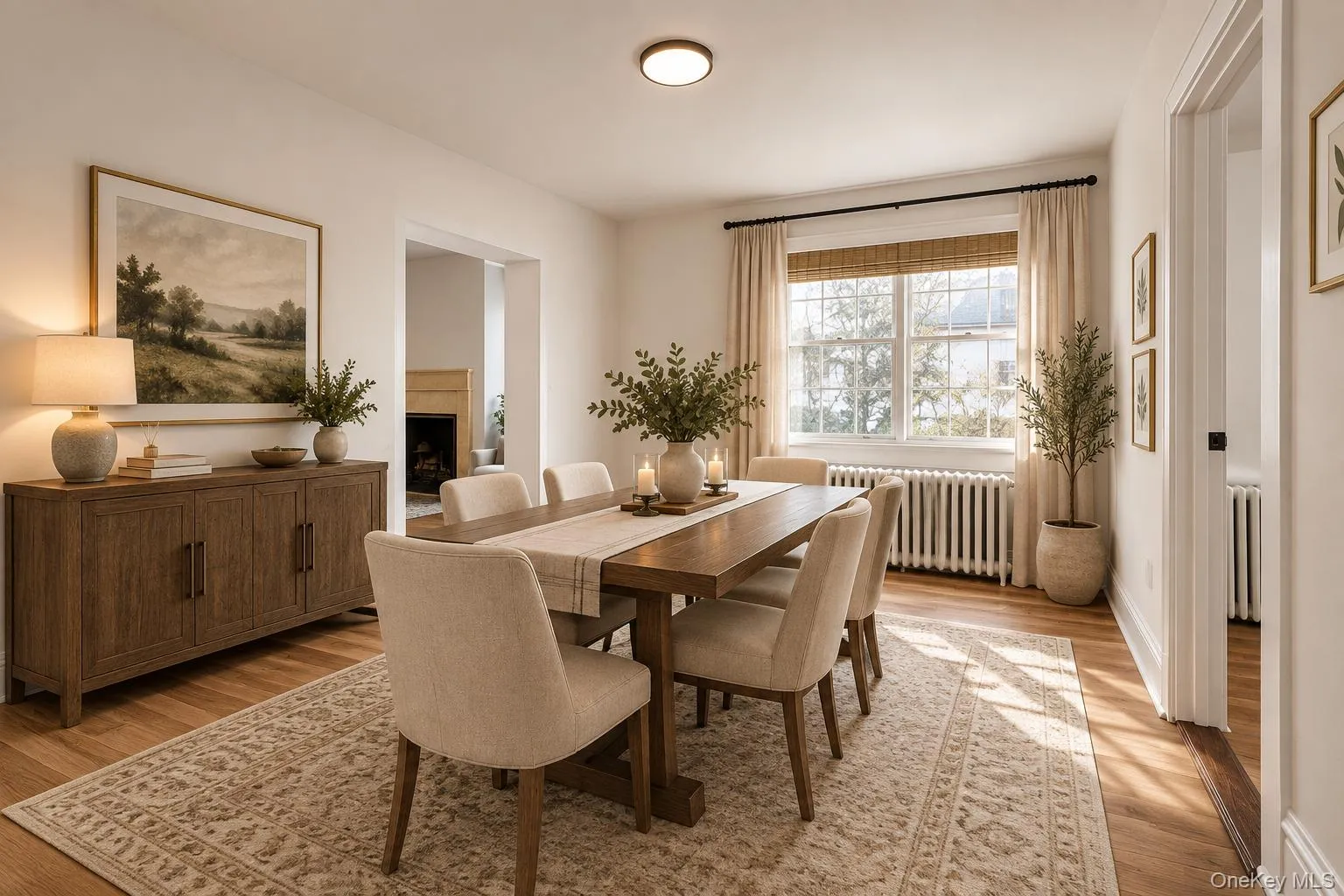 Dining room virtually staged Dining room virtually staged