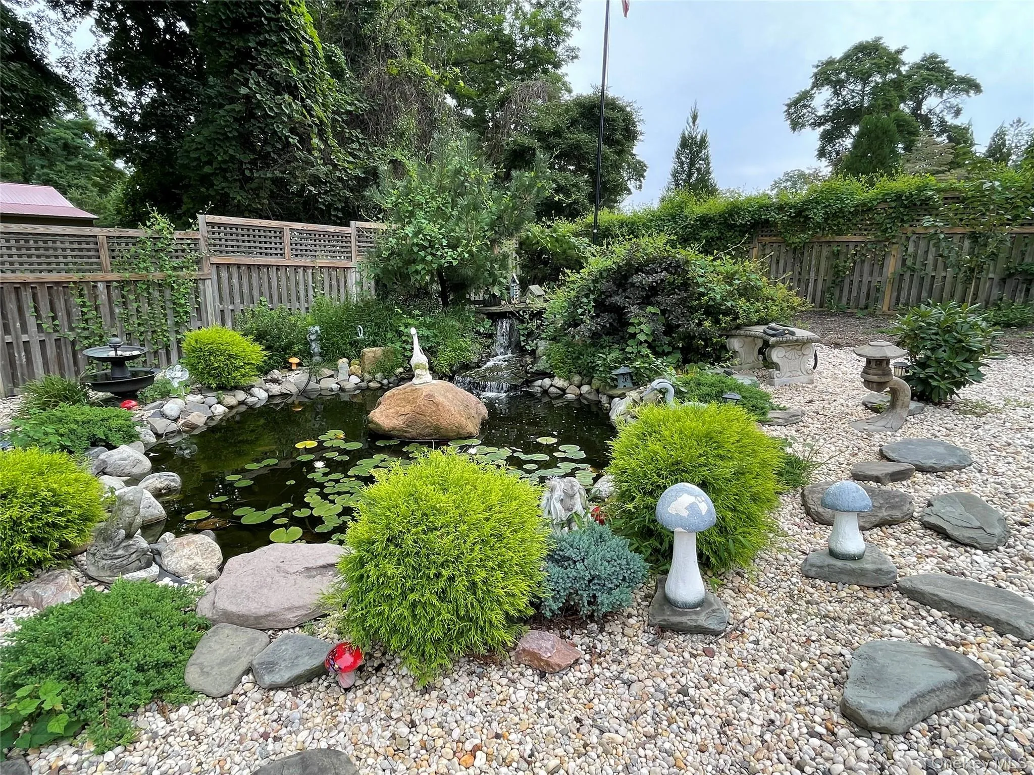 Beautiful Large Fishpond with Pretty Greenery. Beautiful Large Fishpond with Pretty Greenery.