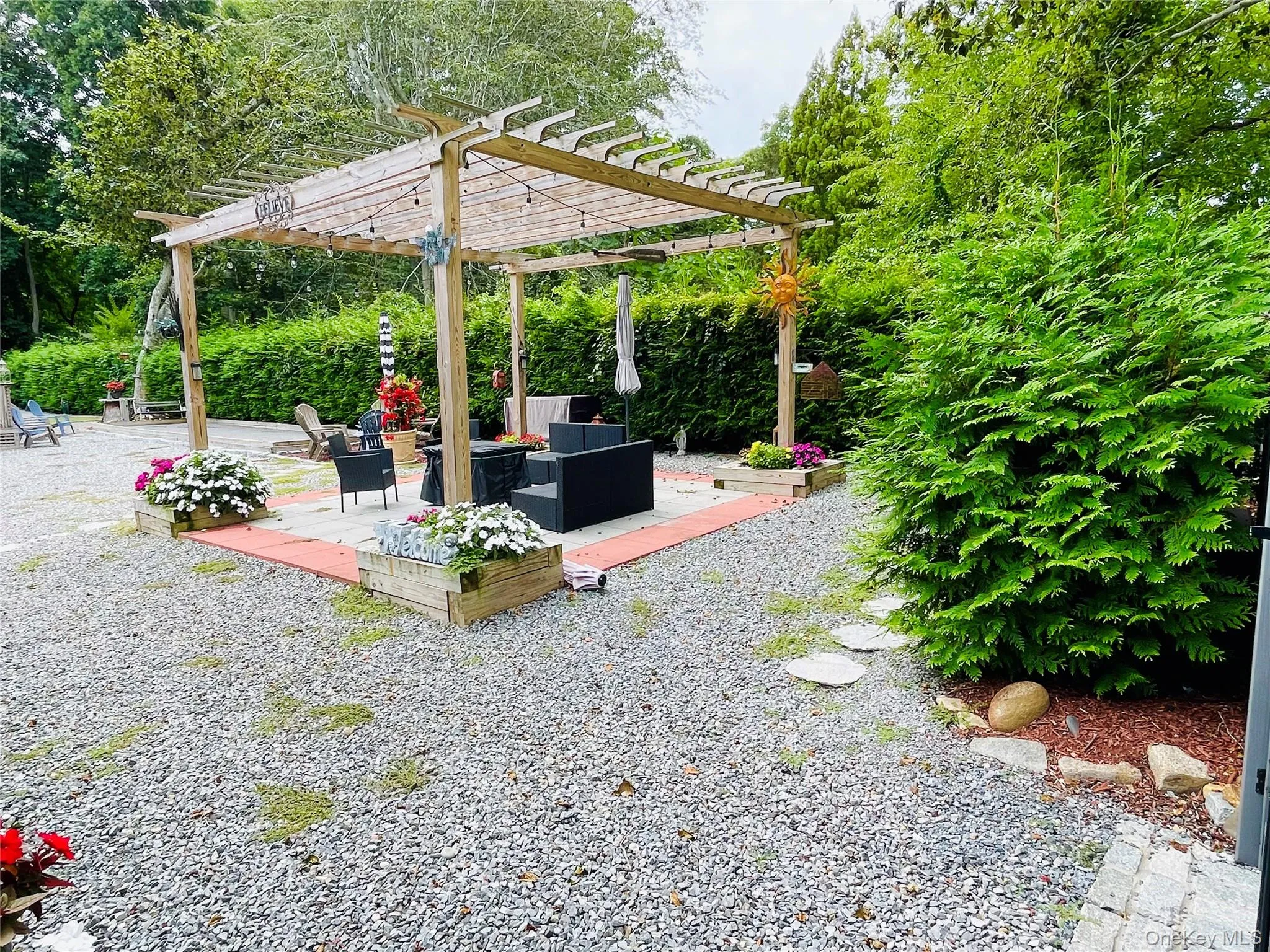 Wood Pergola with a Patio Wood Pergola with a Patio